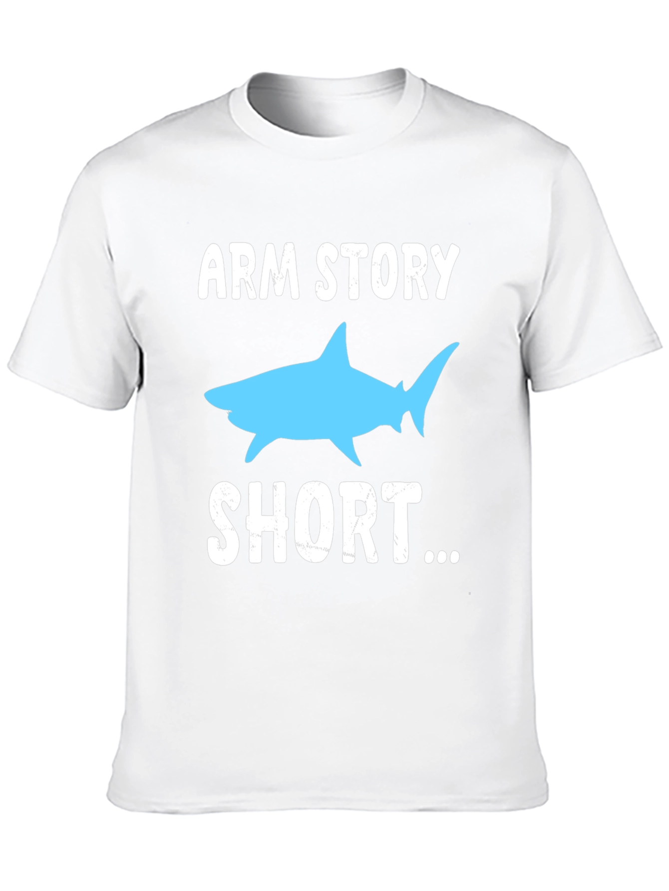 Black Arm Story Short Shark Graphic T-Shirt view 10