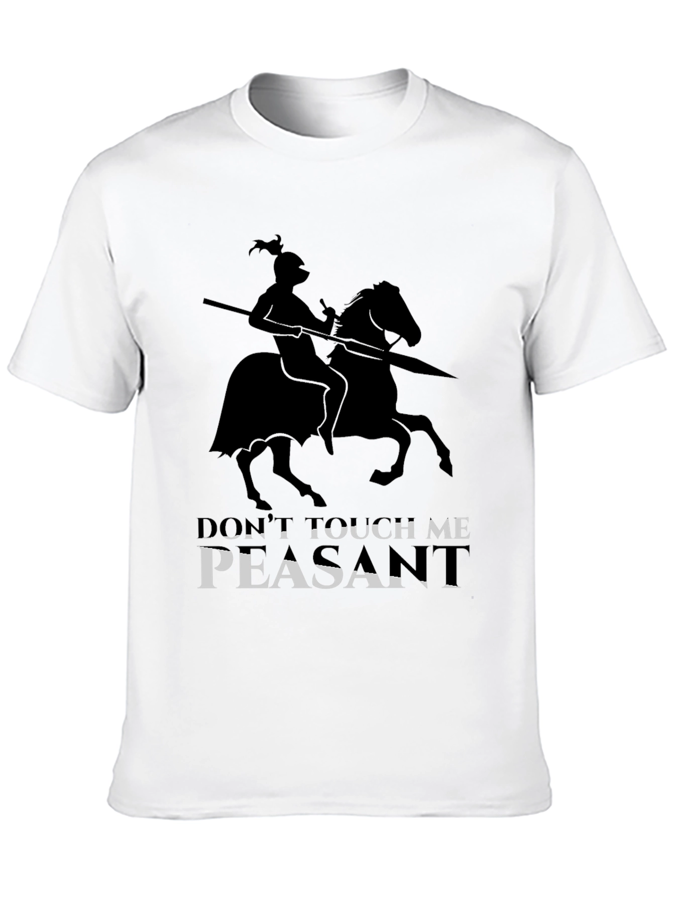 Black Don't Touch Me Peasant Black T-Shirt view 10