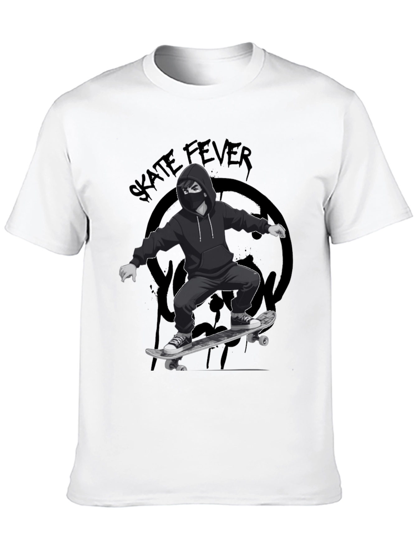 Skate Fever Graphic T-Shirt - Cool Skater Design - 10