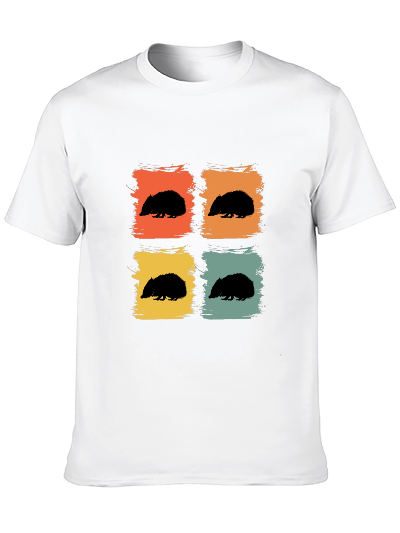 Black Retro Hedgehog Graphic Tee - Black view 10