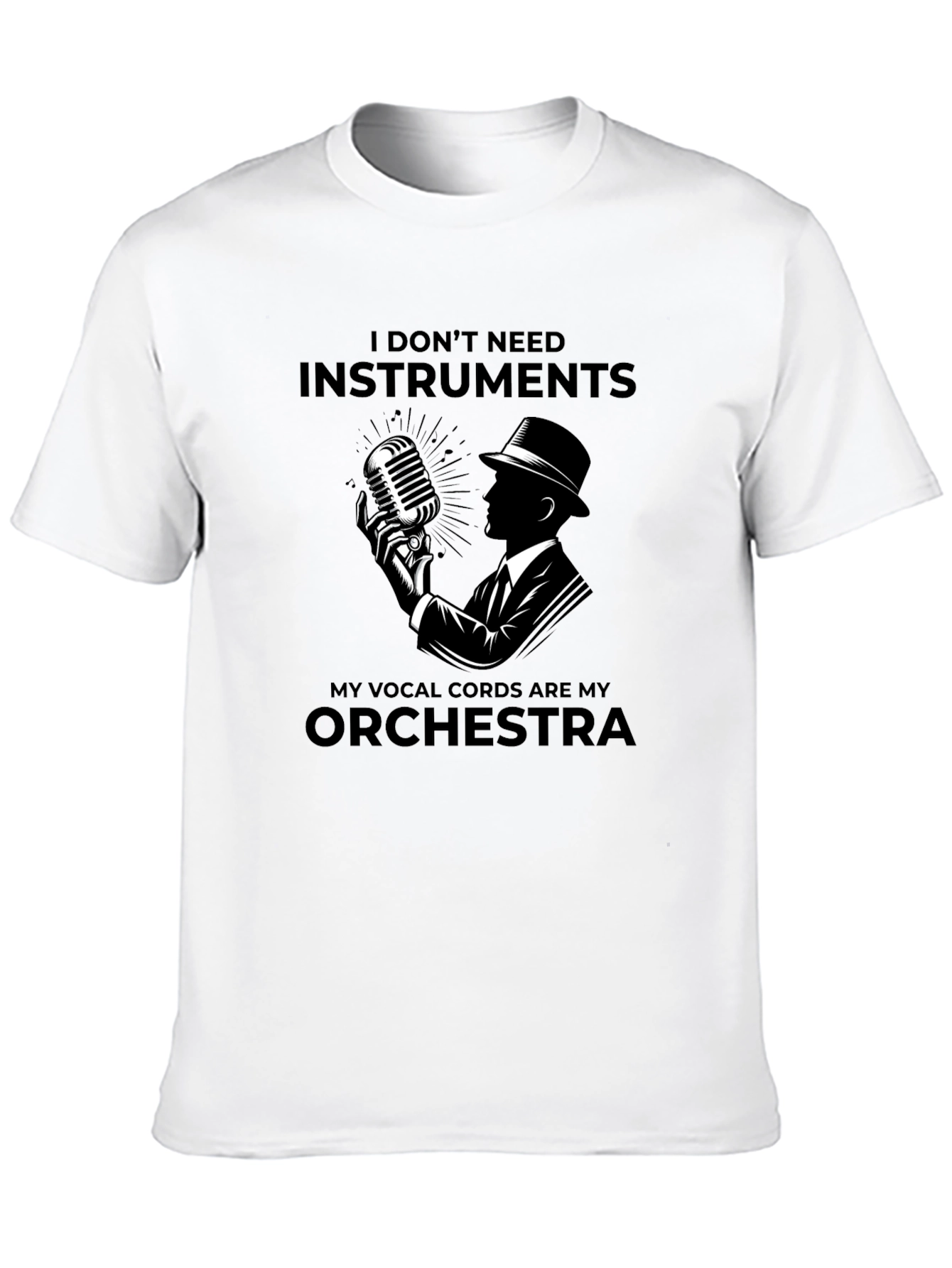 Black Vocal Artist Tee: My Vocal Cords Are My Orchestra view 10