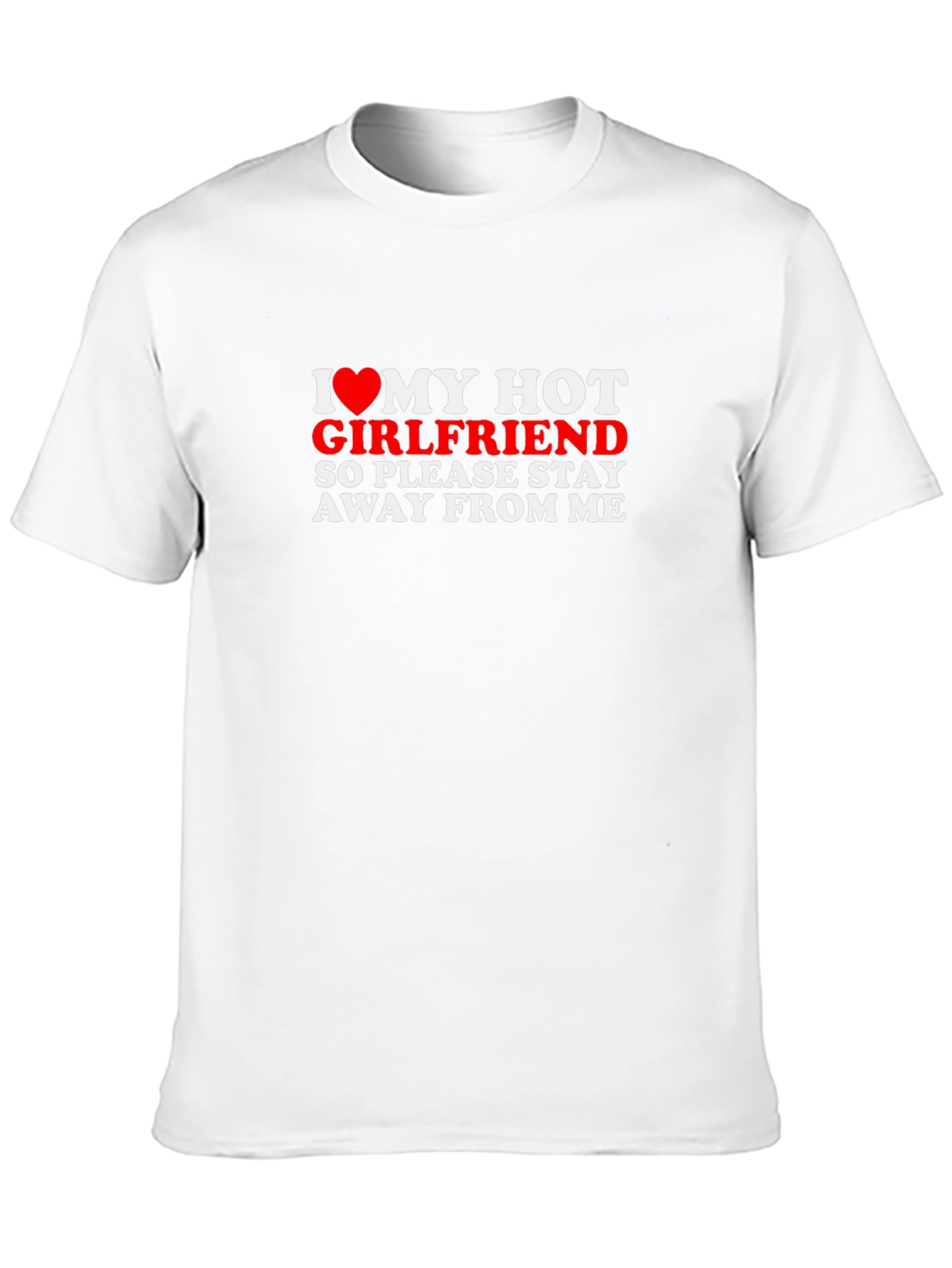 Black I Heart My Hot Girlfriend T-Shirt Novelty Gift view 10