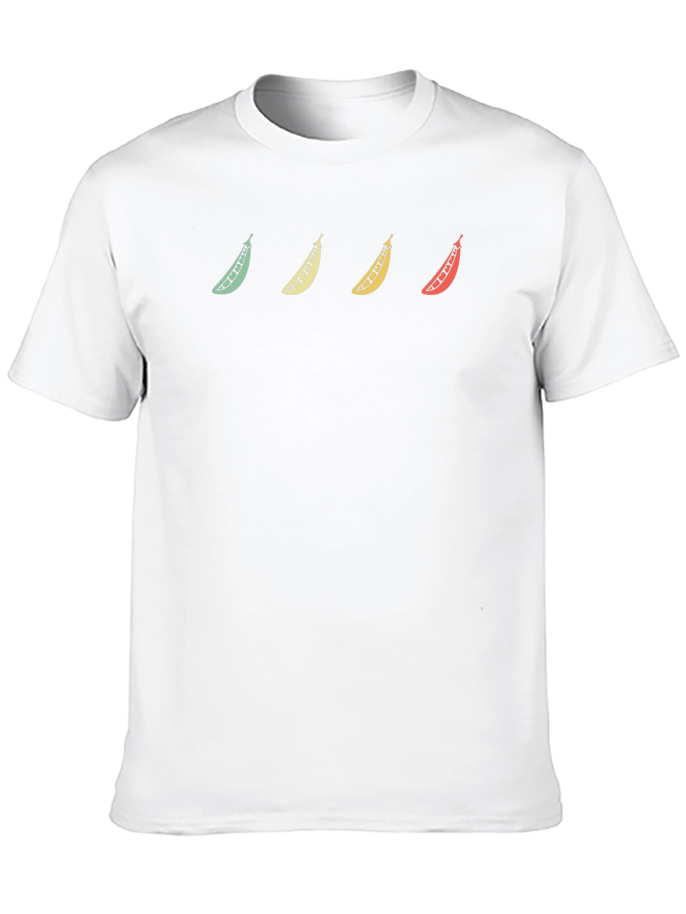 Black Colorful Pea Pod T-Shirt view 10