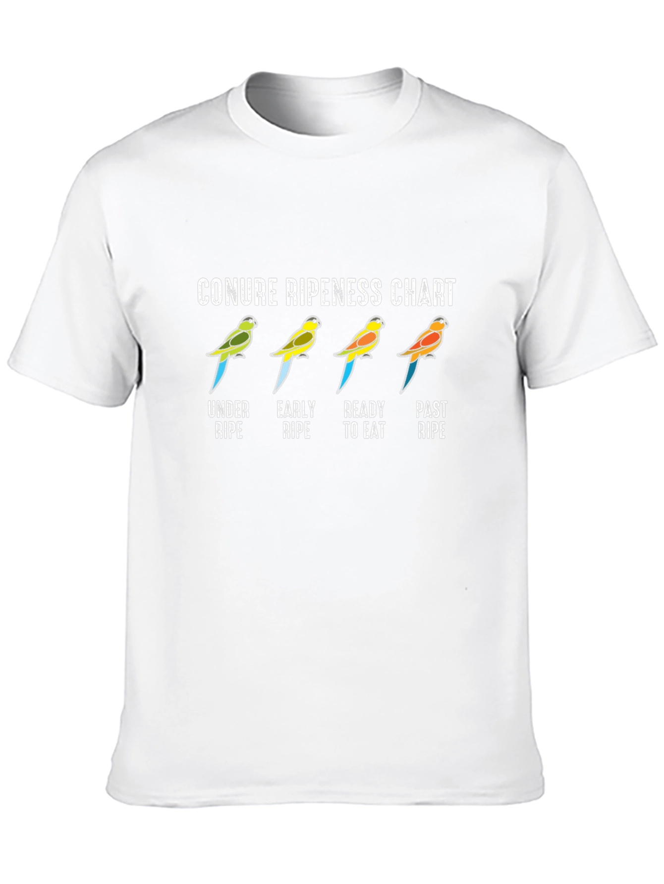 Black Conure Ripeness Chart Black T-Shirt view 10