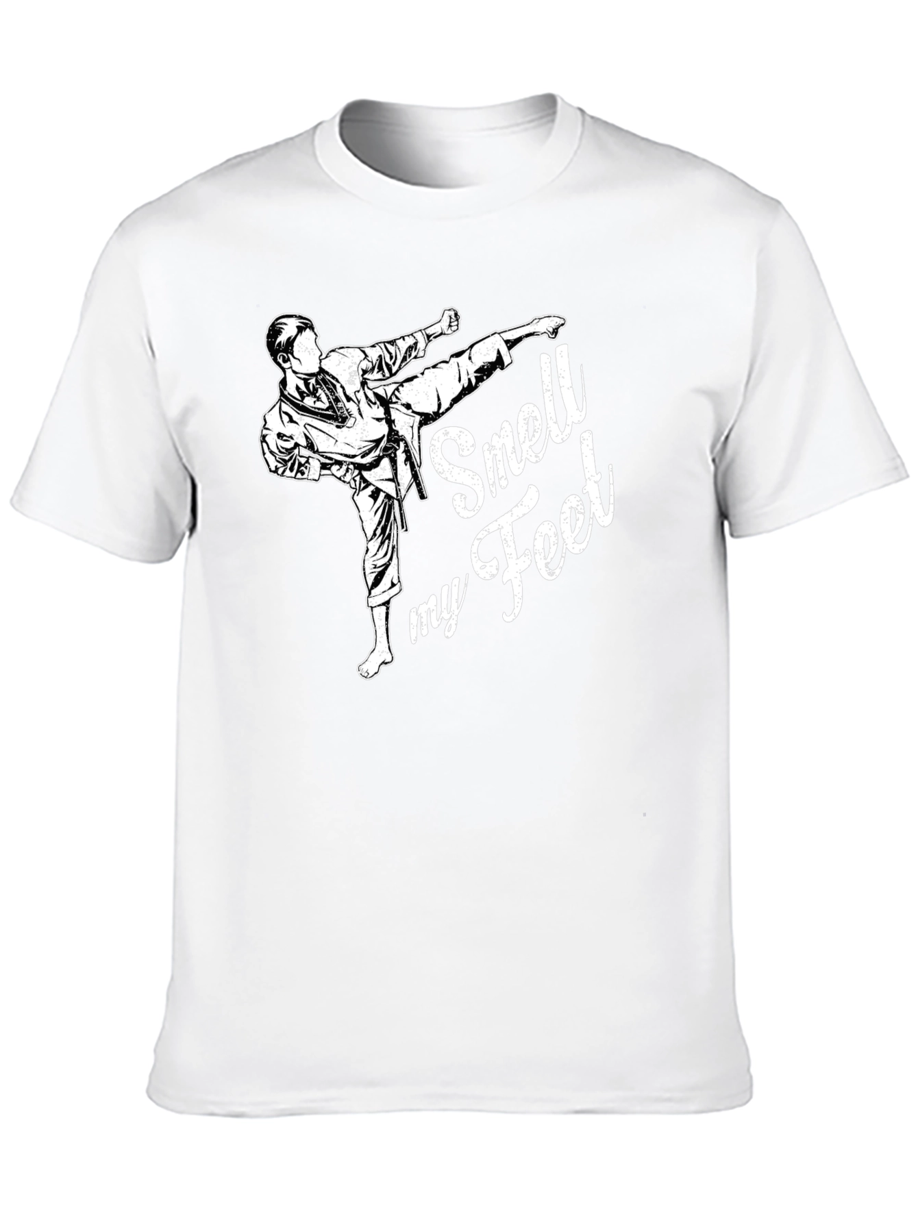 Black Smell My Feet Karate T-Shirt Funny Martial Arts Tee view 10