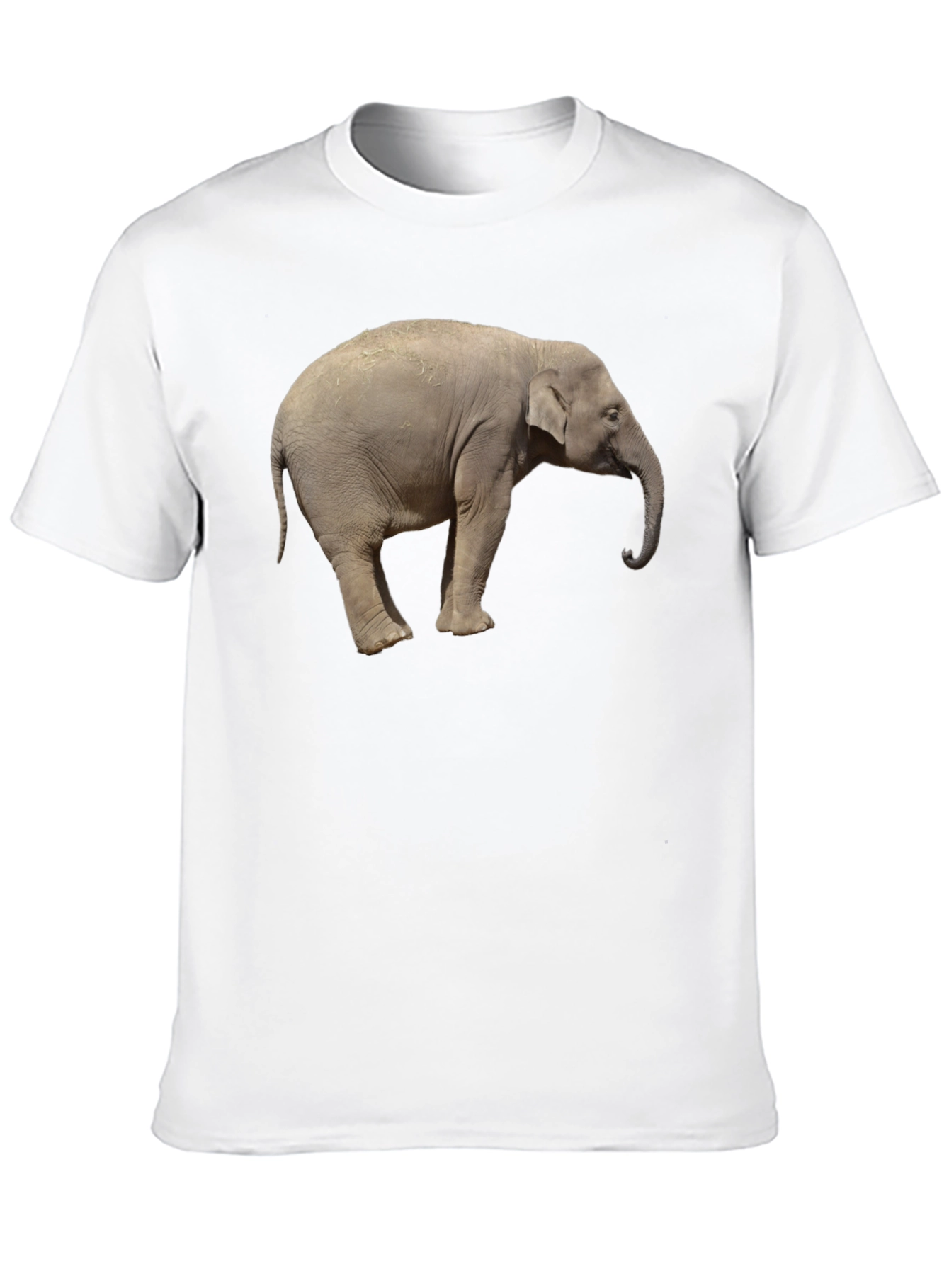 Black Elephant Graphic Tee - Cool Animal Print T-Shirt view 10