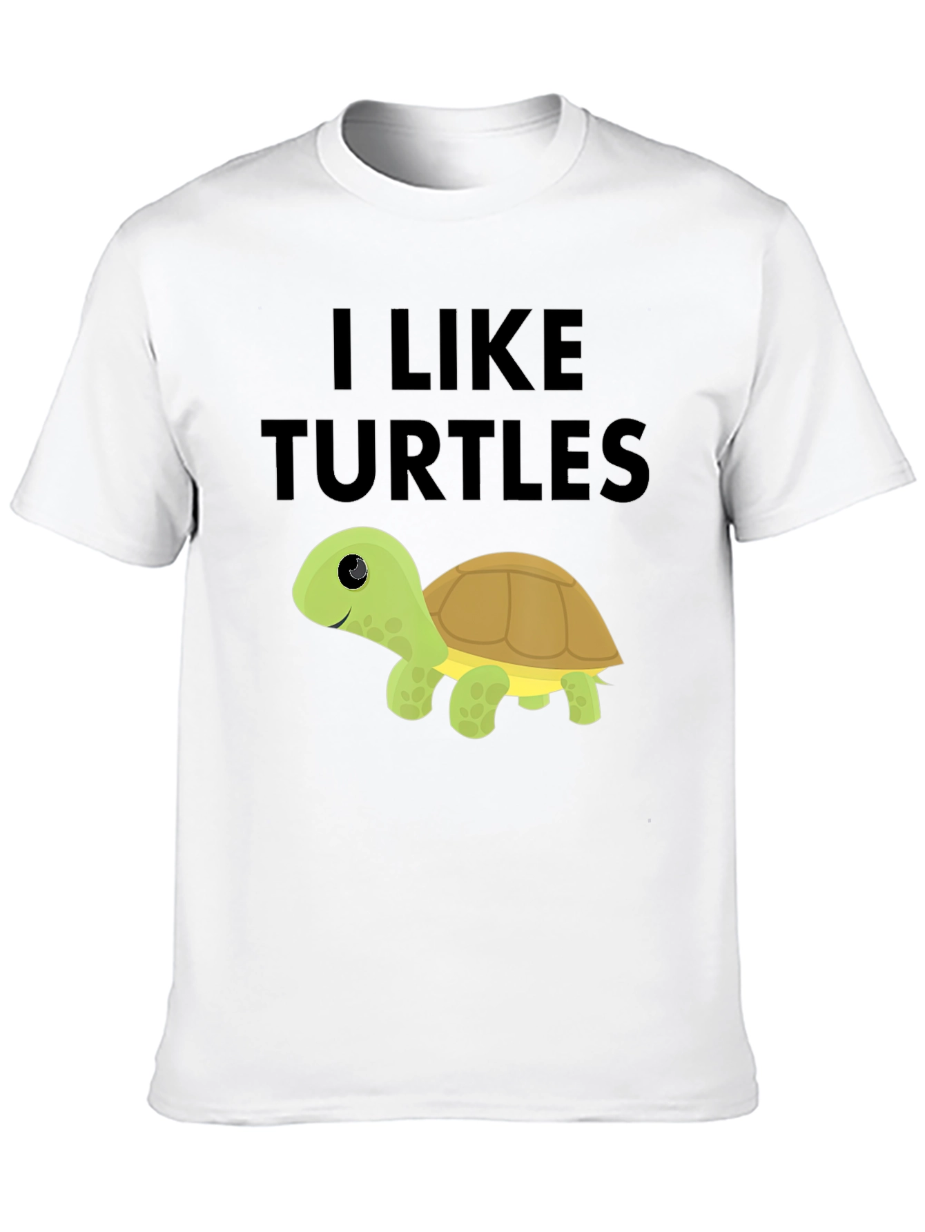 Black I Like Turtles Black T-Shirt view 10
