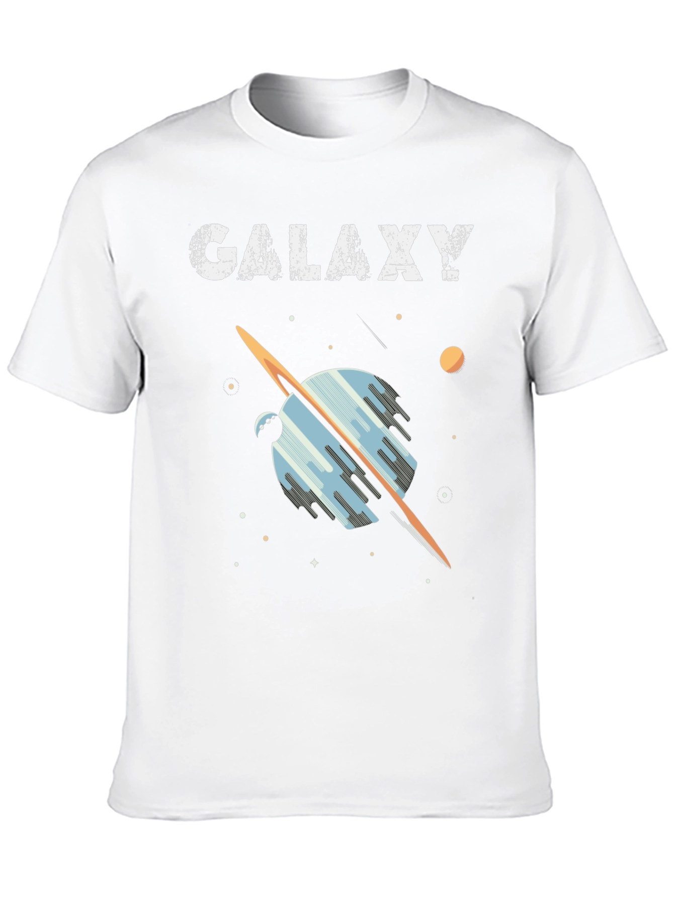 Galaxy Graphic Tee - Black Casual Short Sleeve - 10