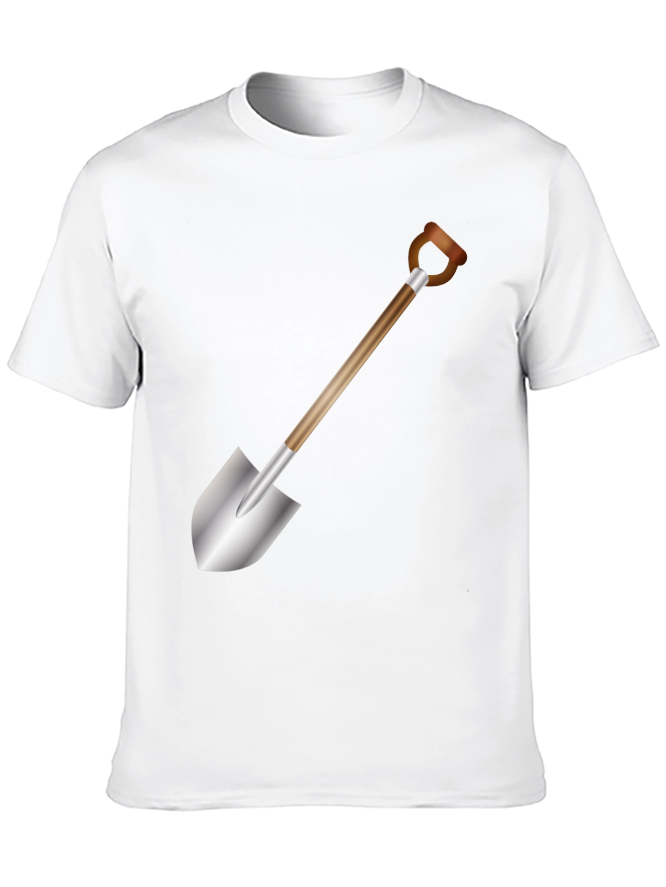 Black Shovel Graphic T-Shirt - Black Cotton Tee view 10