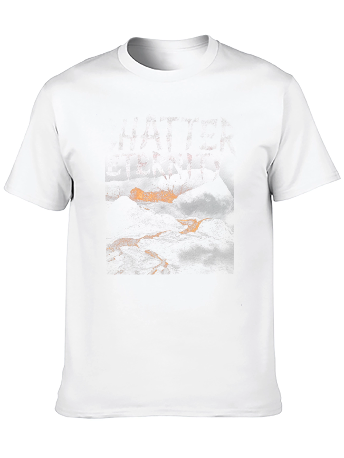 Black Black Graphic Tee - Abstract Lava Design view 10