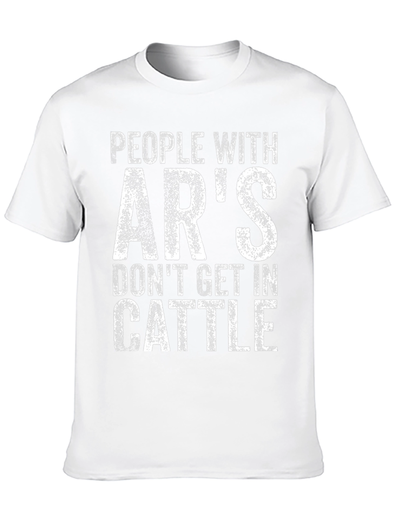 Black People With AR's Don't Get In Cattle T-Shirt view 10