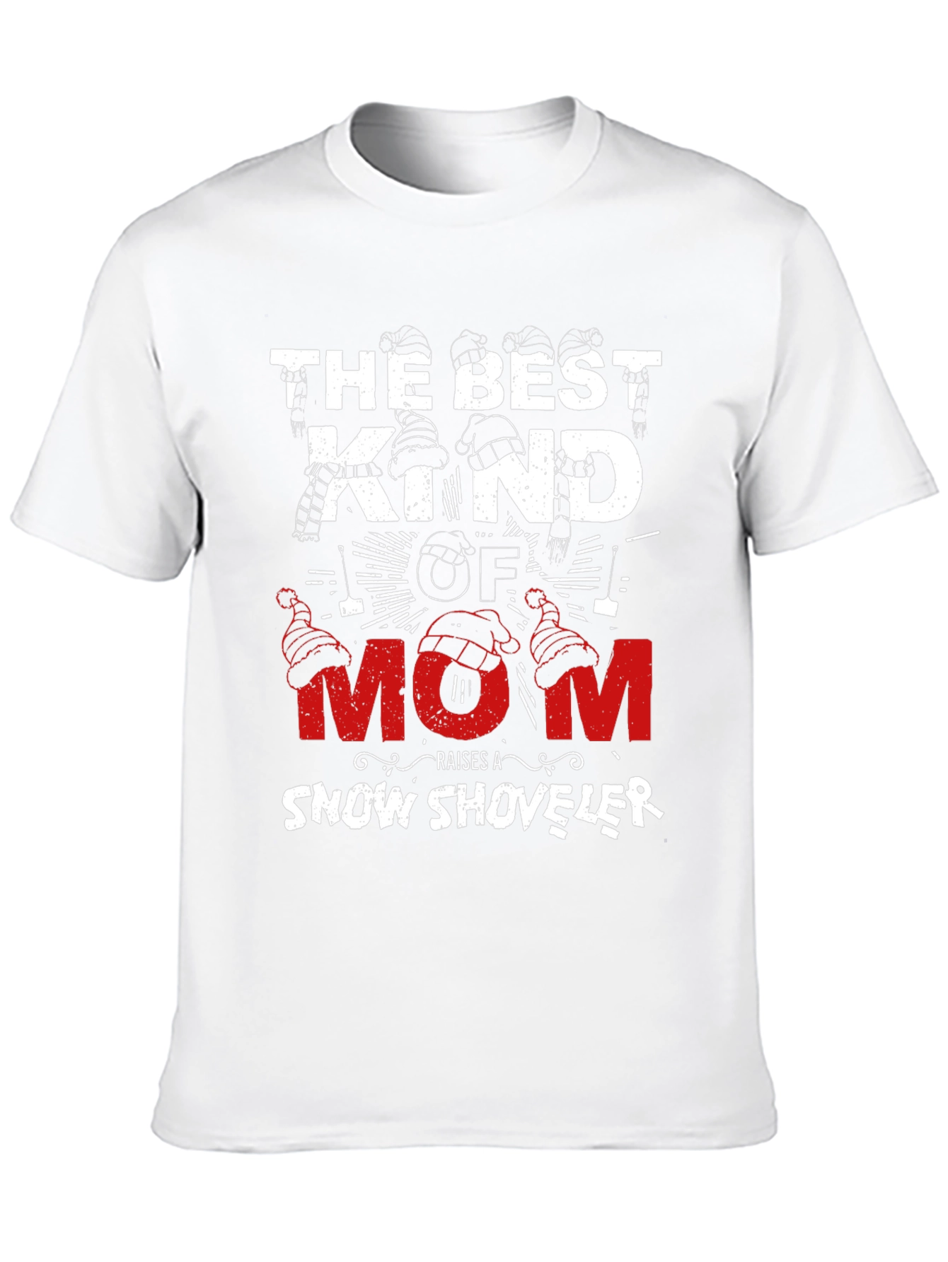 Black Best Kind of Mom Snow Shoveler Graphic Tee view 10