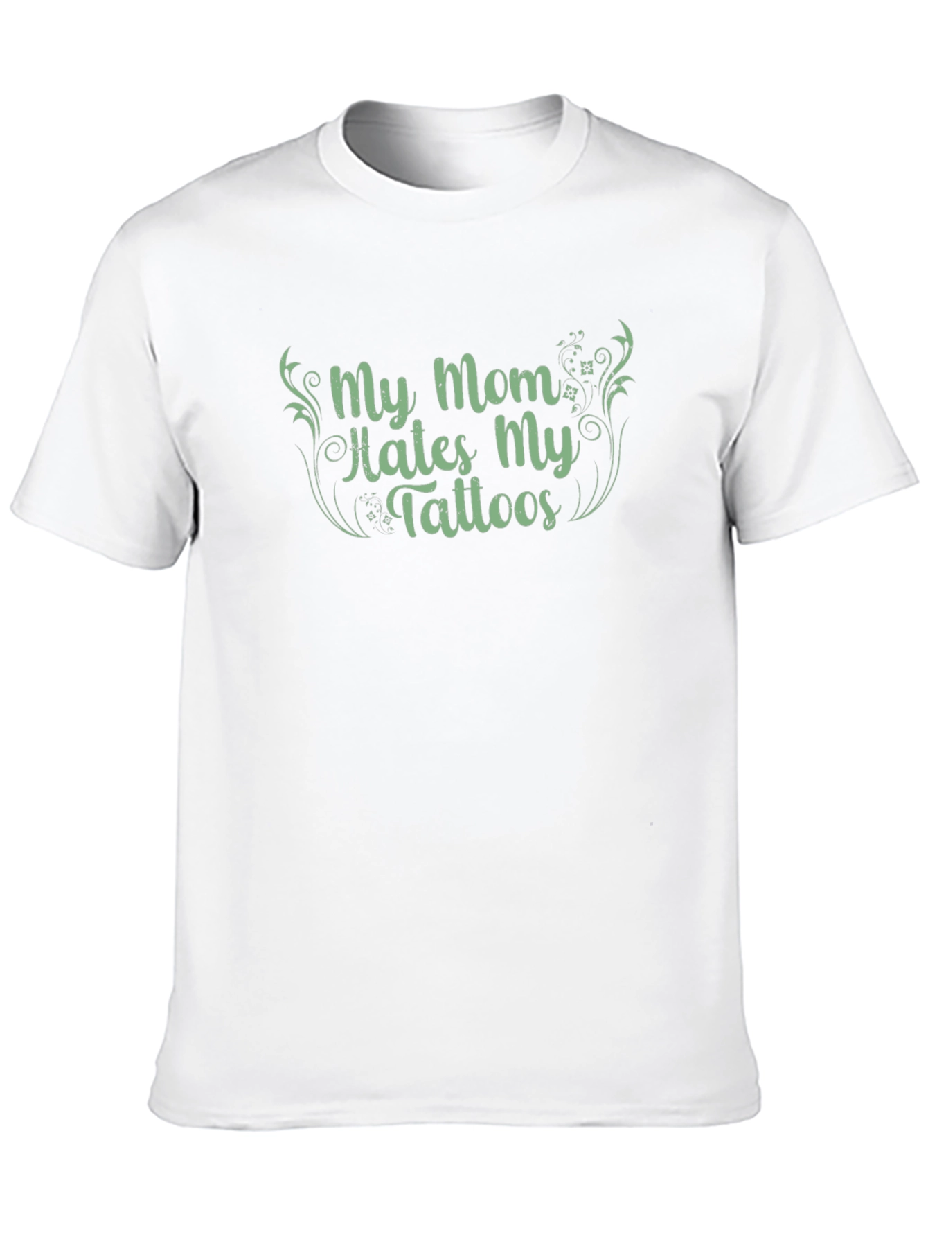 Black My Mom Hates My Tattoos Graphic Tee - Black view 10