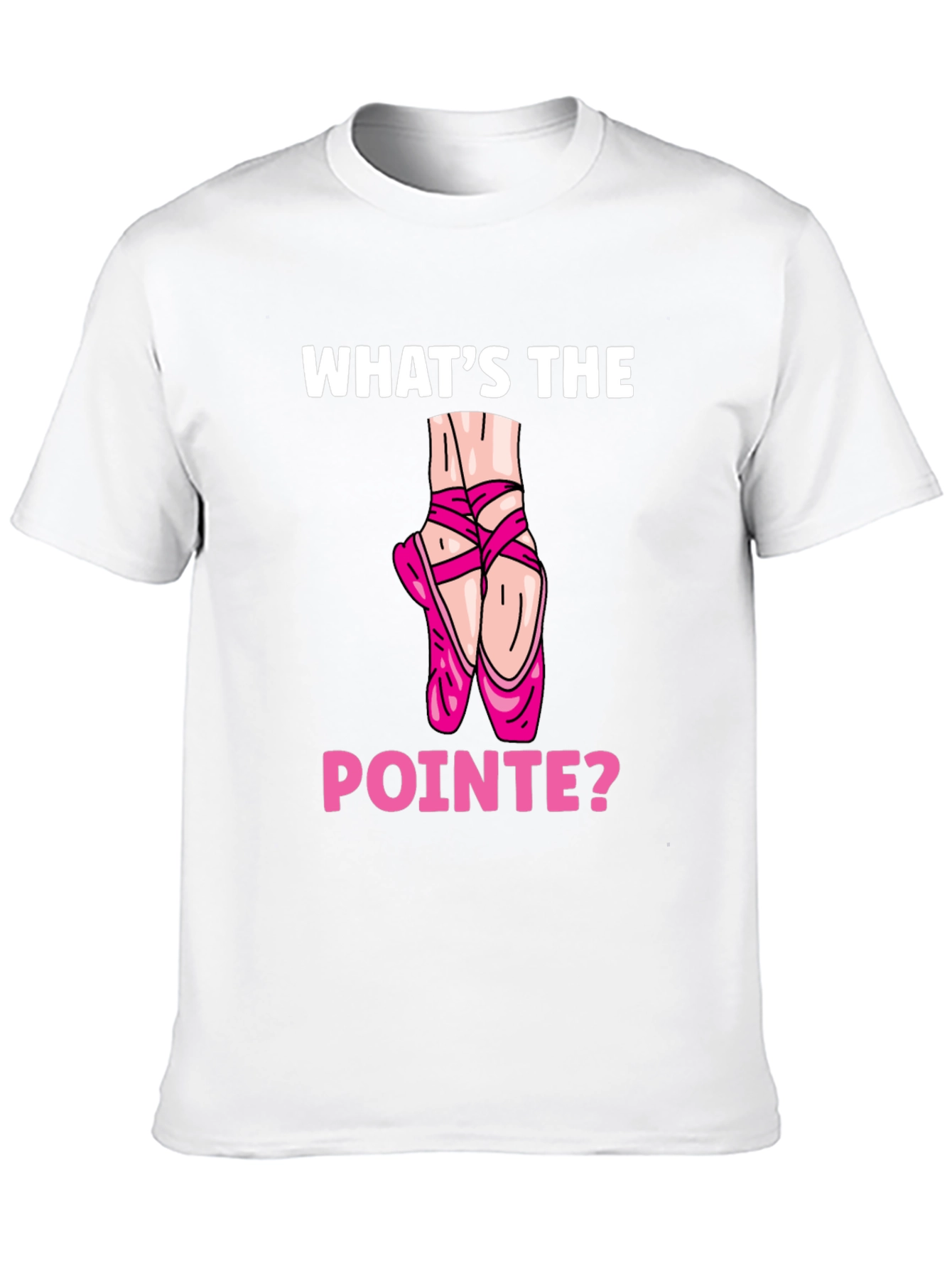 Black What's the Pointe? Ballet Lover T-Shirt view 10