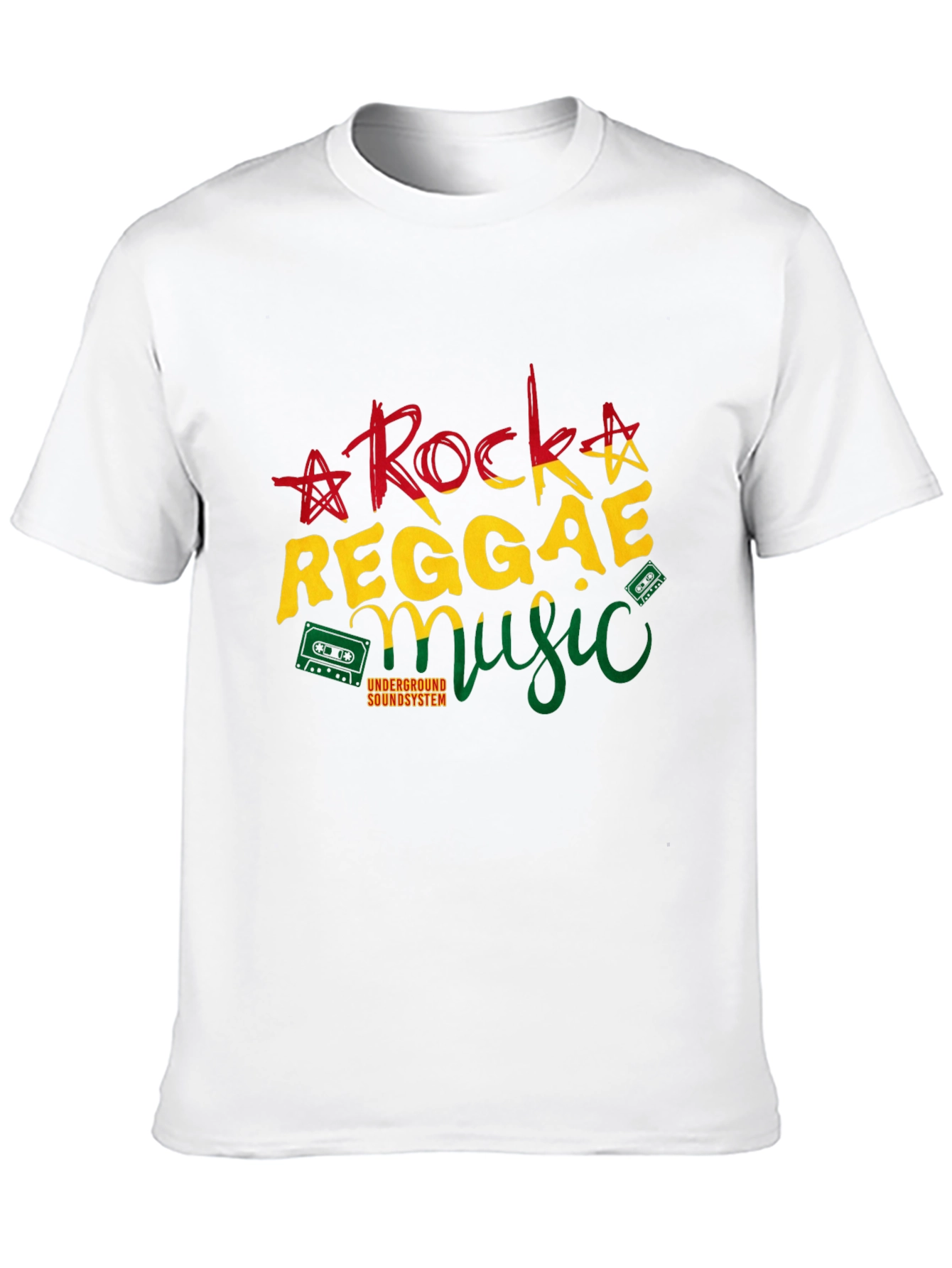 Black Rock Reggae Music T-Shirt view 10
