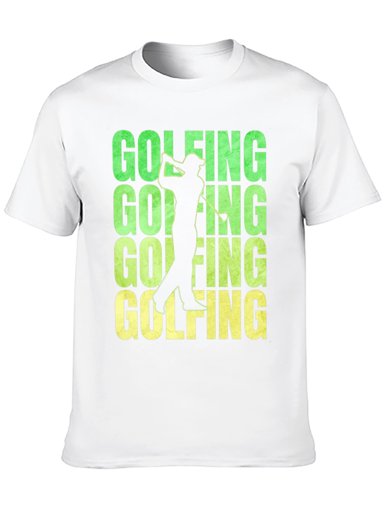 Black Golfing T-Shirt - Fun Golfer Design view 10
