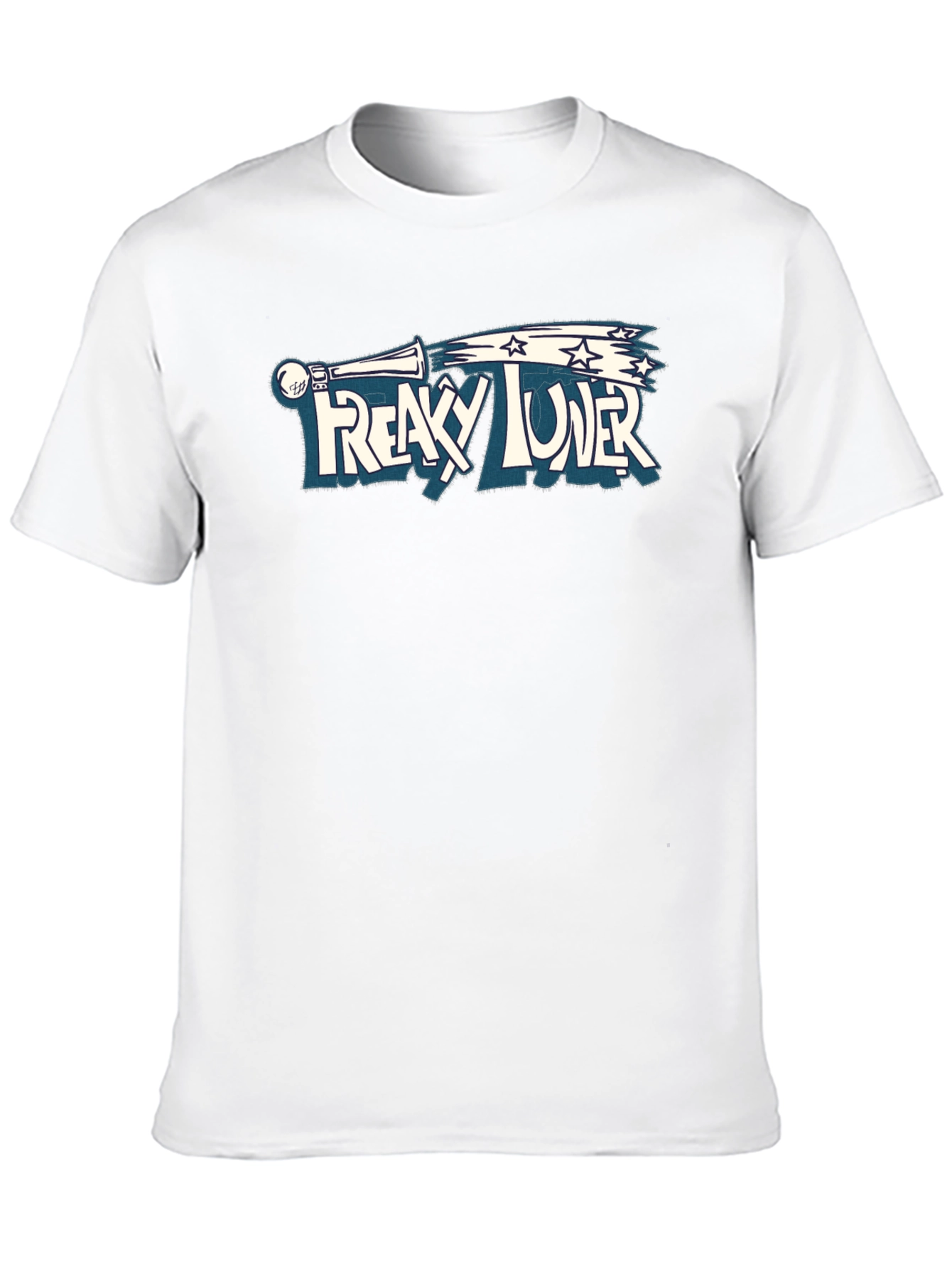Black Freaky Tuner Graphic Black T-Shirt view 10