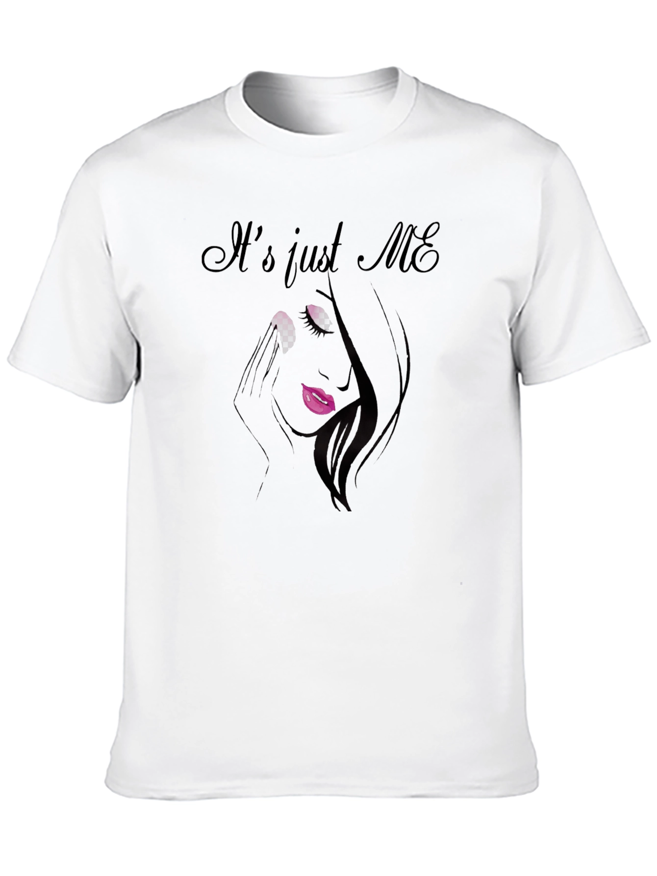 Black It's Just Me Graphic T-Shirt - Unisex Black Tee view 10