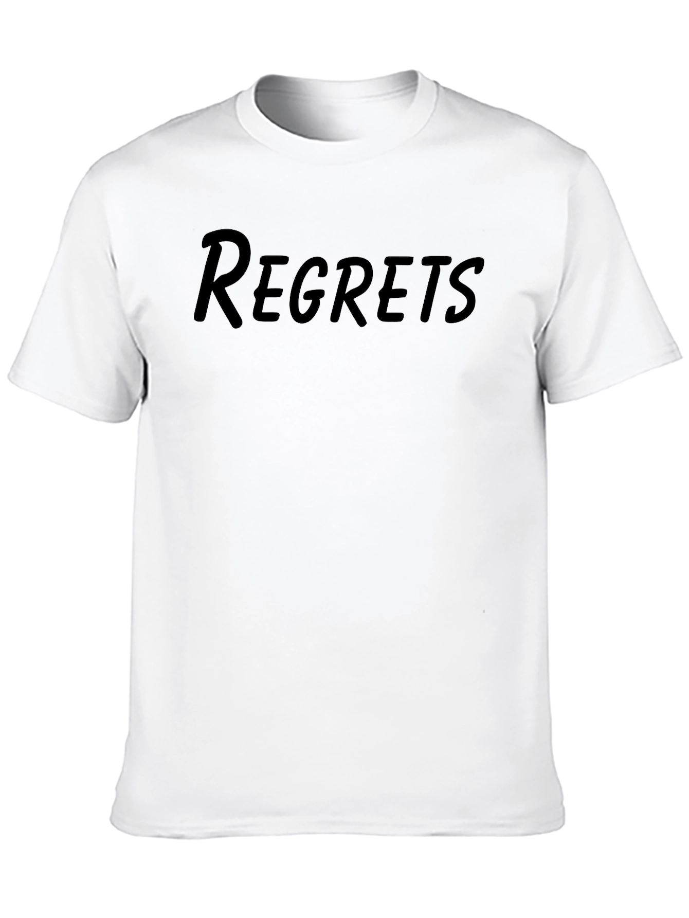 Black Regrets Black T-Shirt view 10