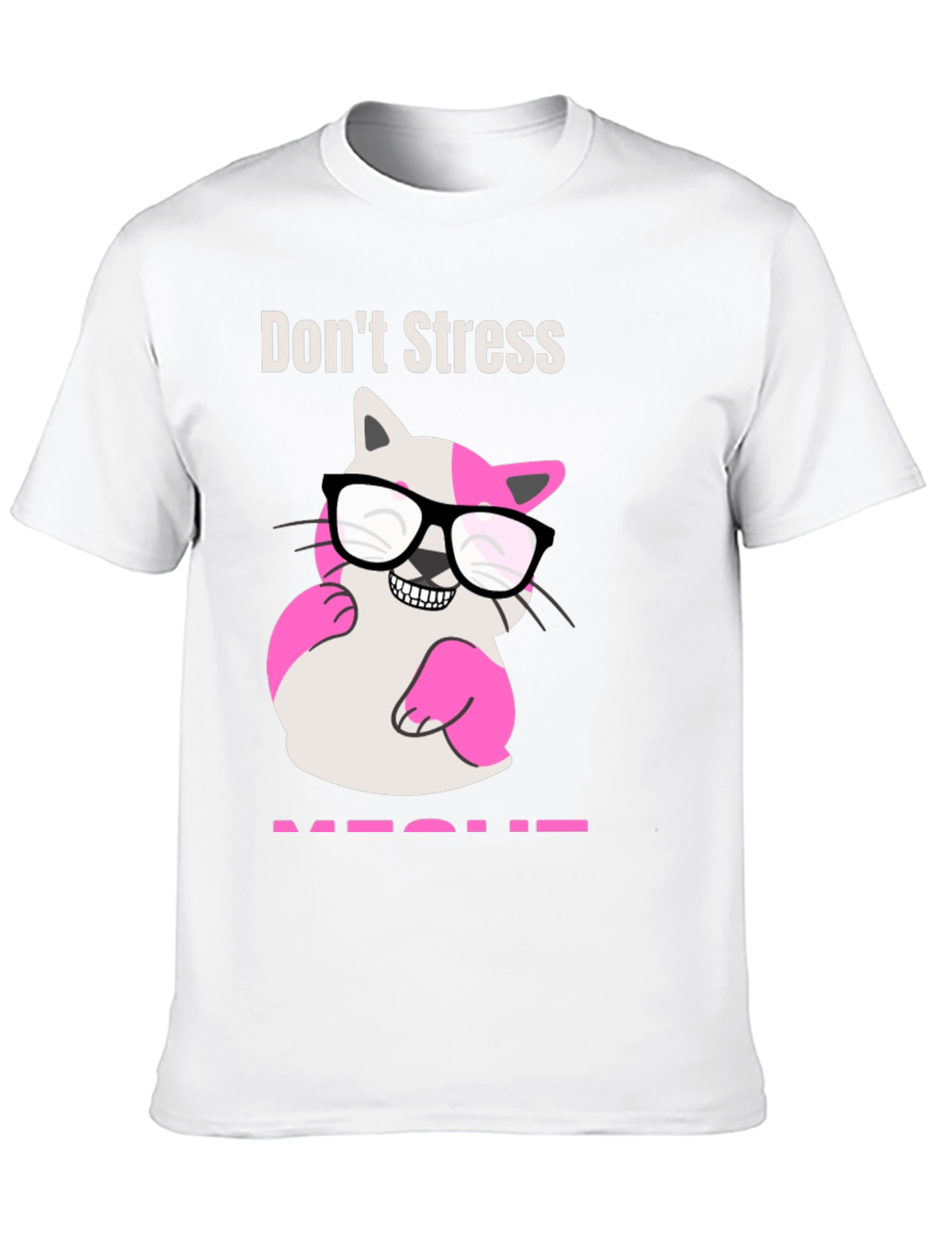 Black Don't Stress MEOWT T-Shirt view 10