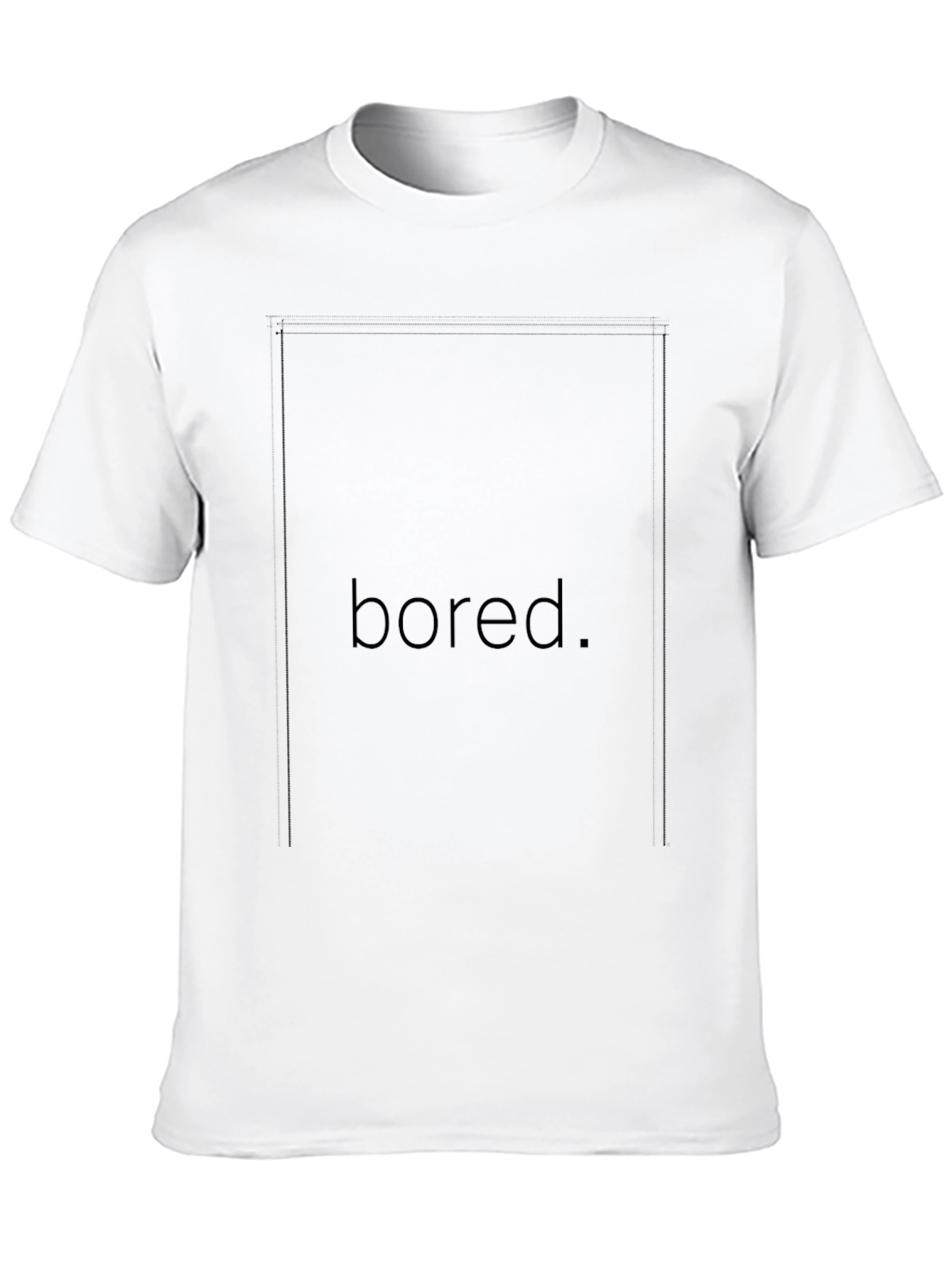 Black Bored. Graphic T-Shirt - Classic Black Tee view 10
