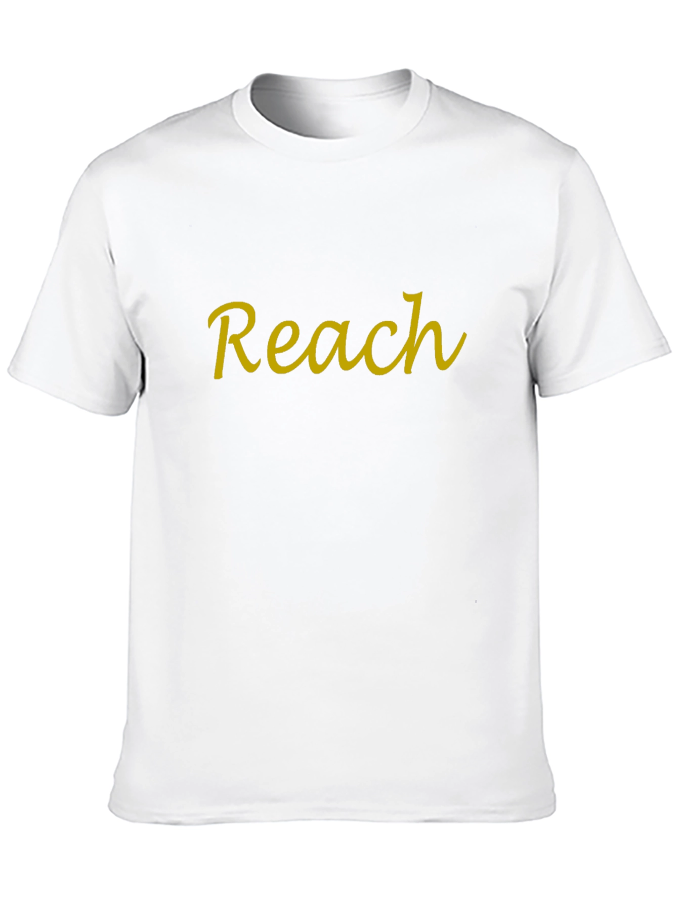 Black Reach Yellow Text Black T-Shirt view 10