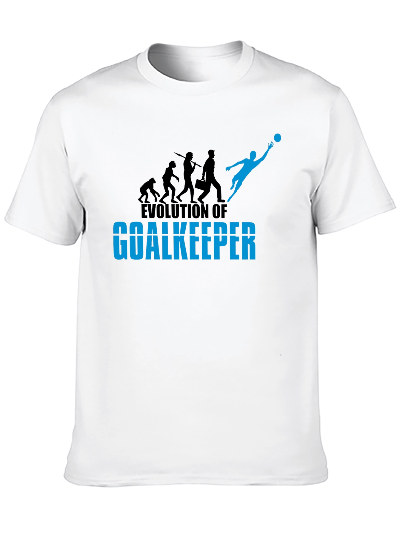 Black Evolution of Goalkeeper Graphic Tee view 10