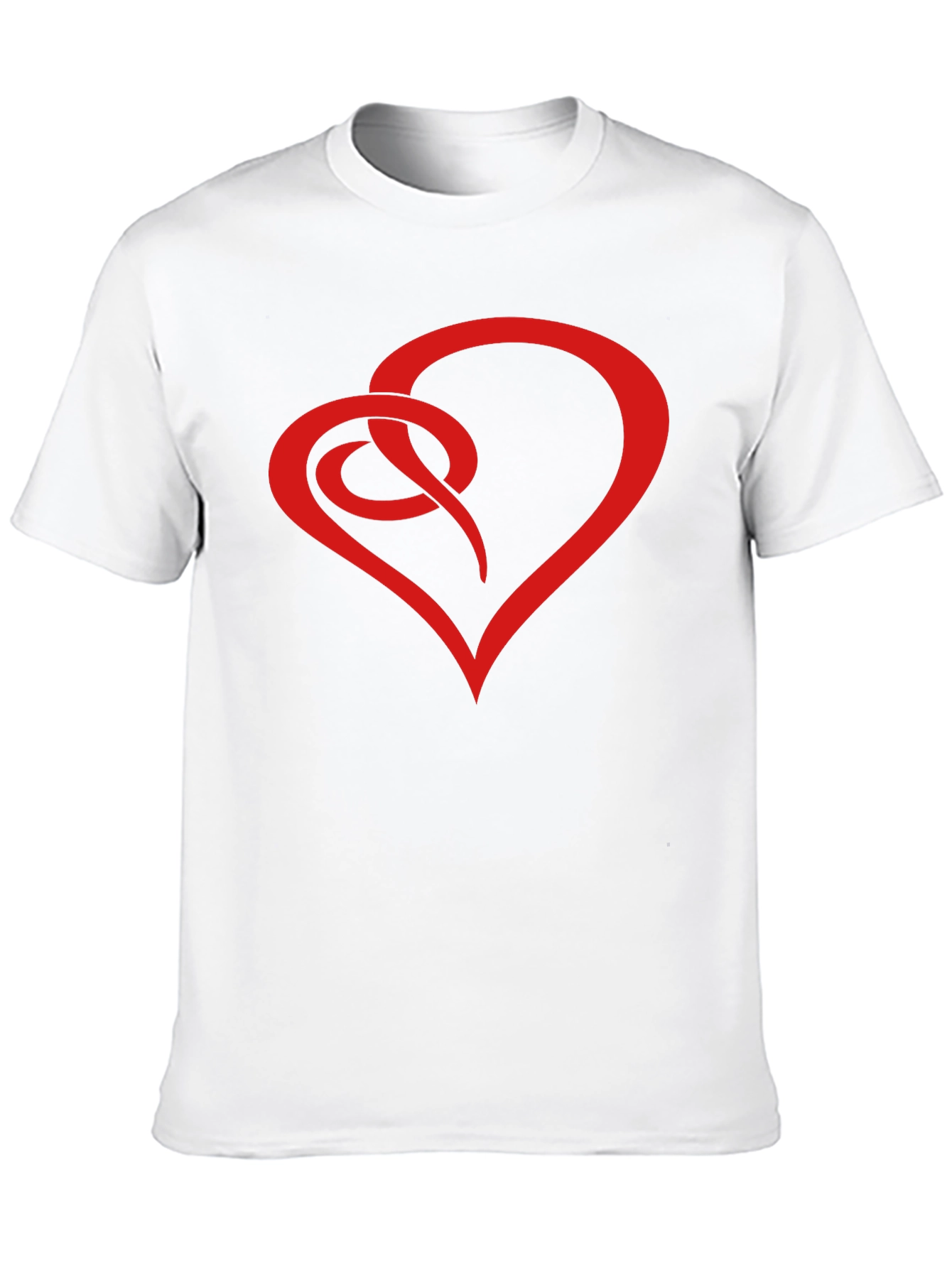 Black Heart Knot Graphic Tee - Stylish Men's Black T-Shirt view 10