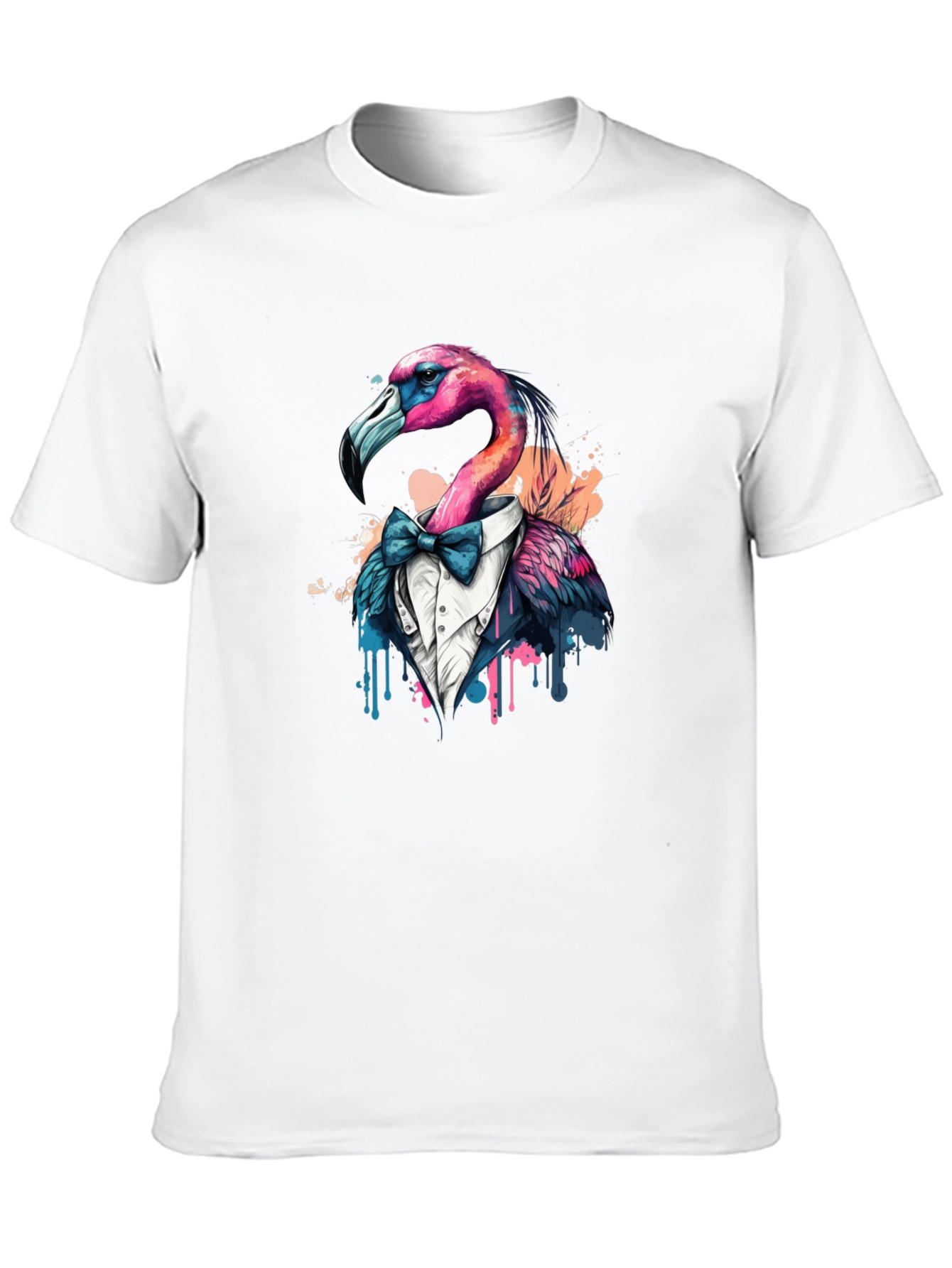 Black Flamingo Tuxedo T-Shirt view 10