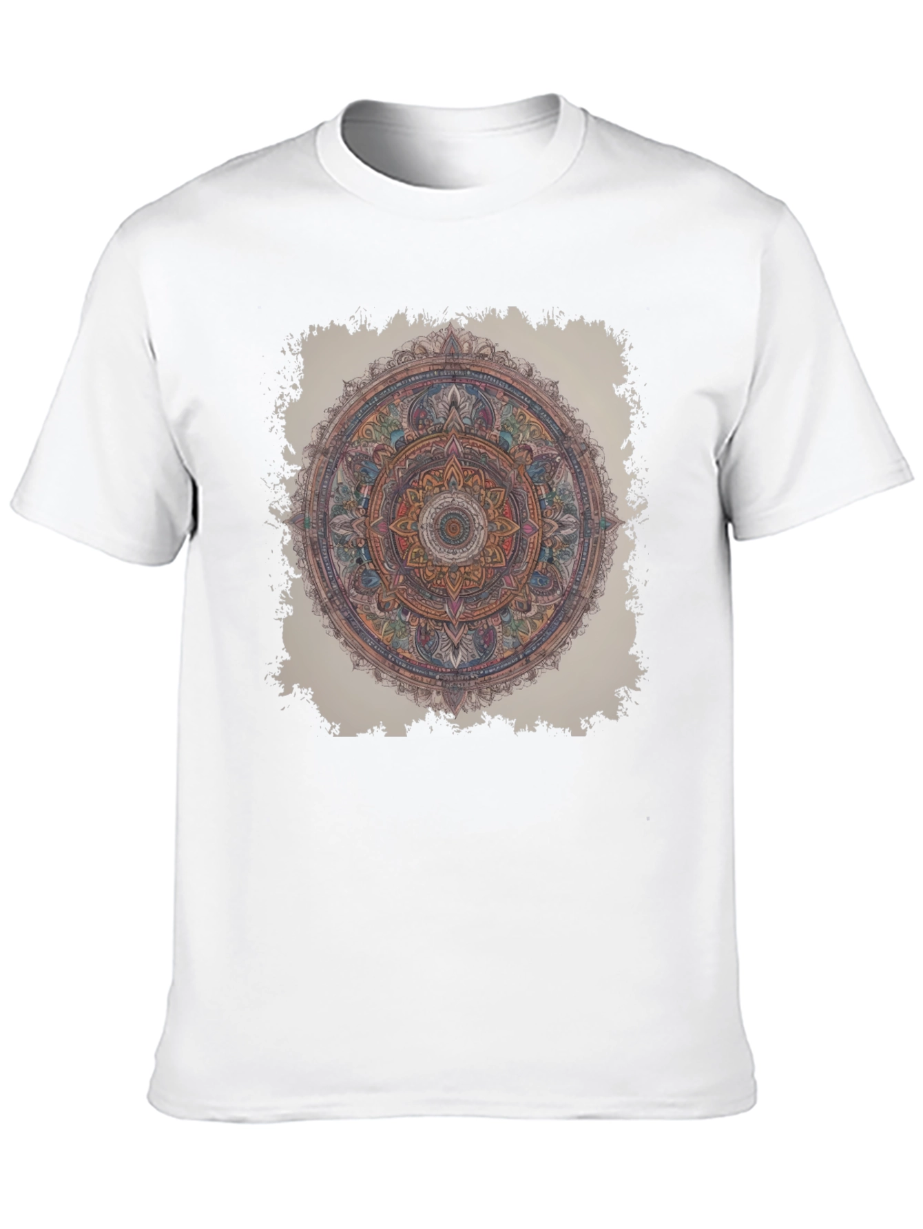 Black Mandala Graphic T-Shirt - Artistic Design Tee view 10