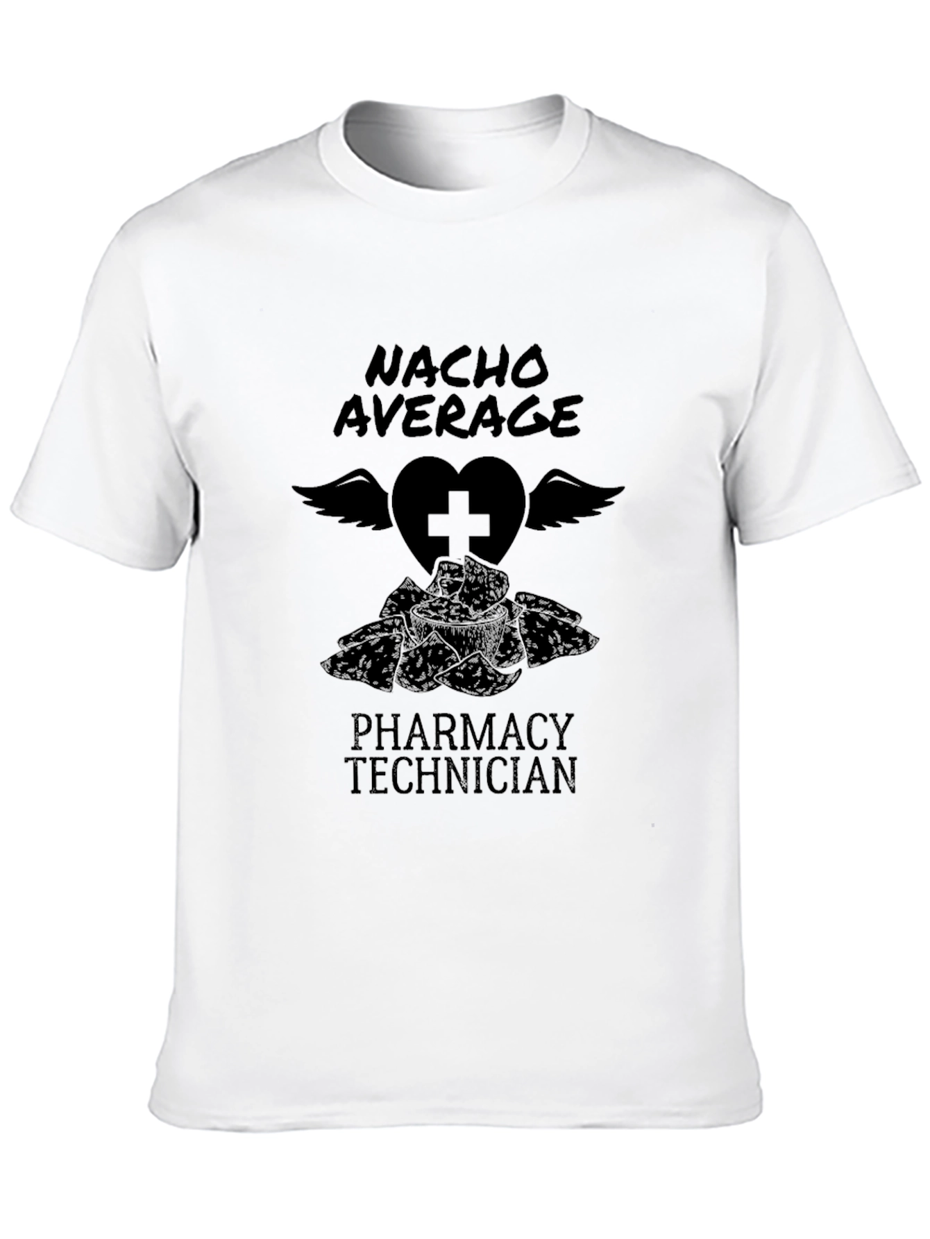 Black Nacho Average Pharmacy Technician T-Shirt view 10