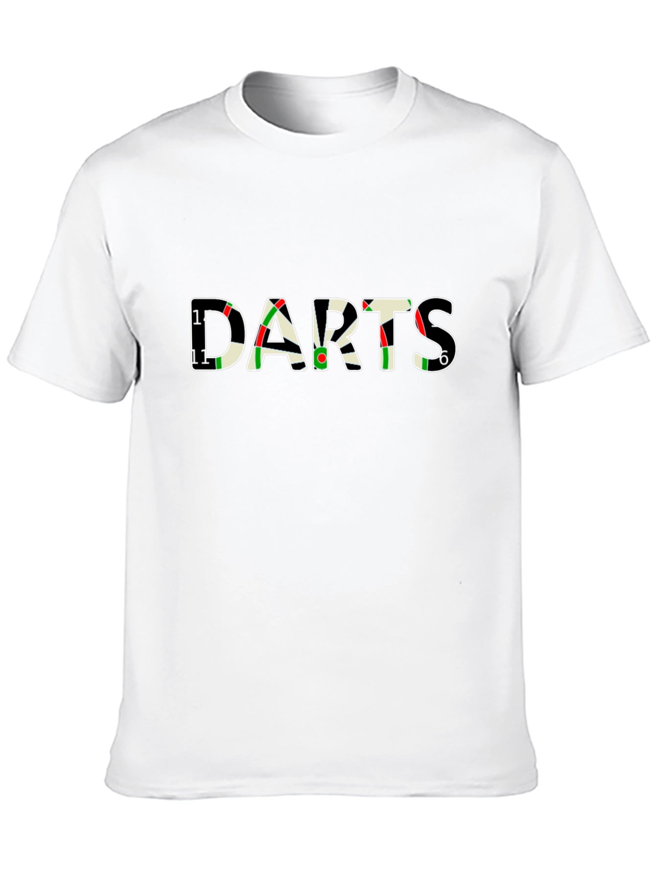 Black Darts Game Black Graphic Tee view 10