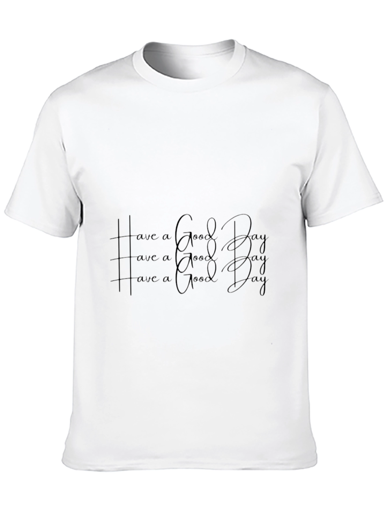 Black Black 'Have a Good Day' Graphic T-Shirt view 10