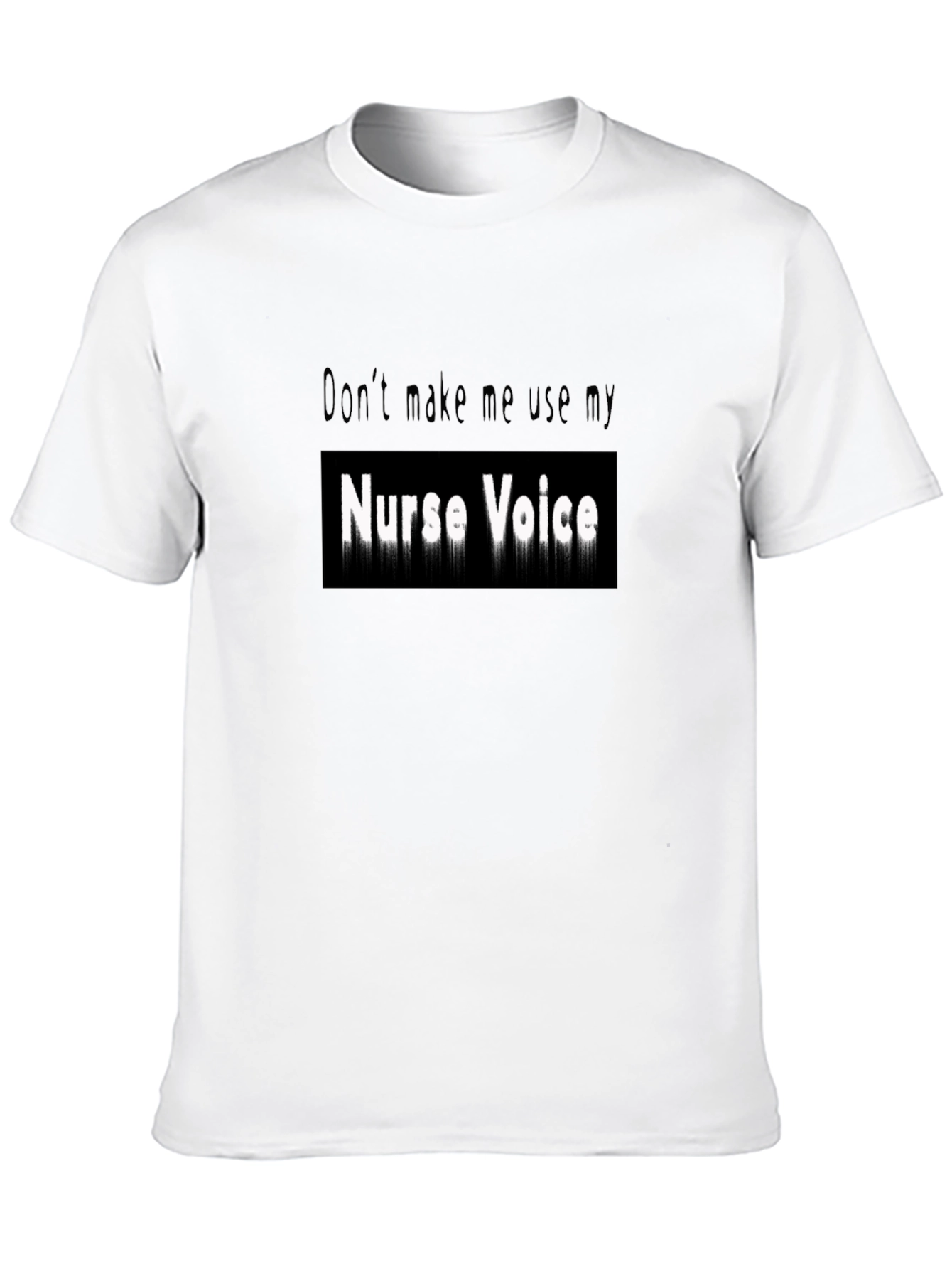 Black Nurse Voice Graphic Tee - Funny Nursing Shirt view 10