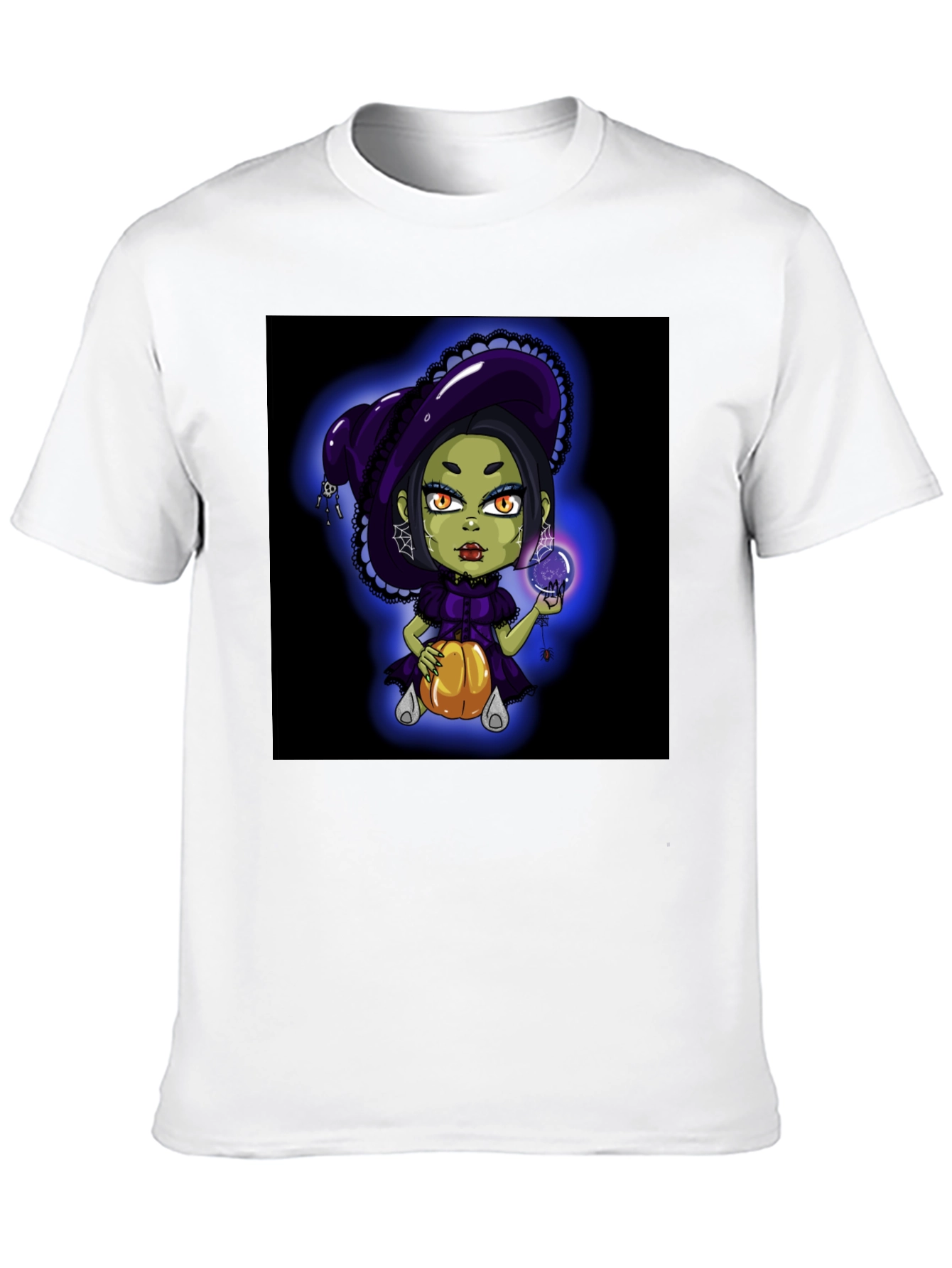 Black Witch Pumpkin Halloween T-Shirt view 10