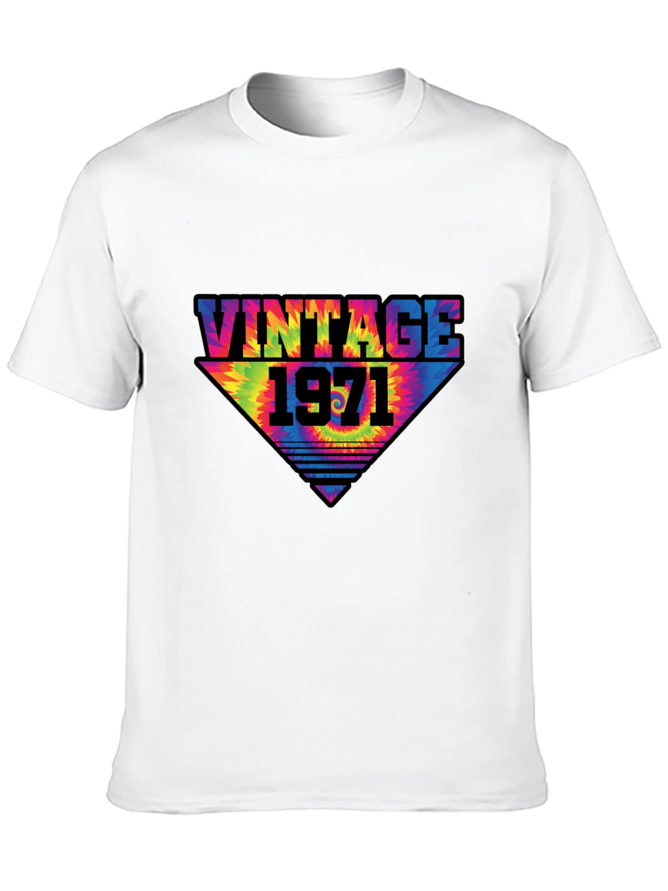 Black Vintage 1971 Tie-Dye Graphic T-Shirt view 10