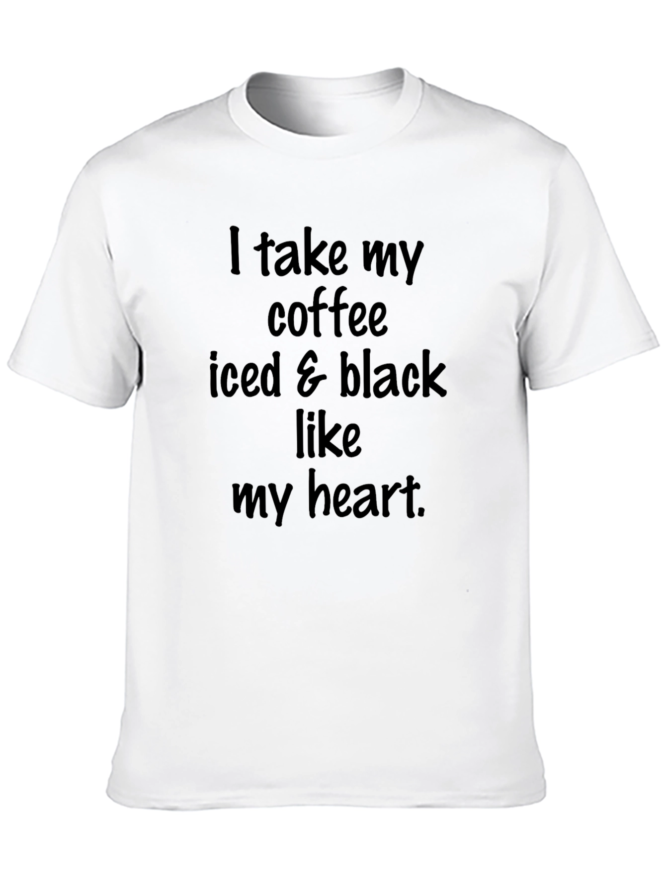 Black Iced Coffee Black Heart T-Shirt view 10