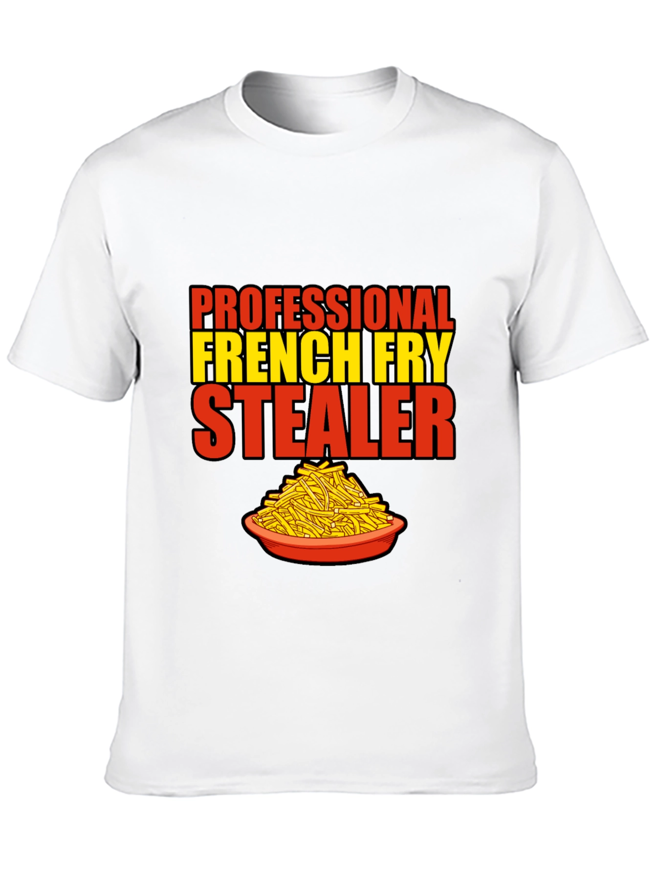 Black French Fry Stealer T-Shirt view 10