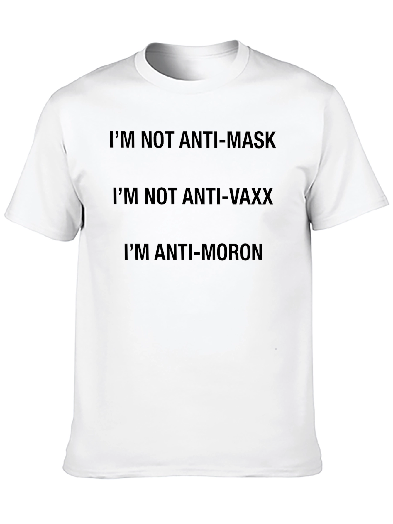 Black Anti-Moron Graphic T-Shirt view 10