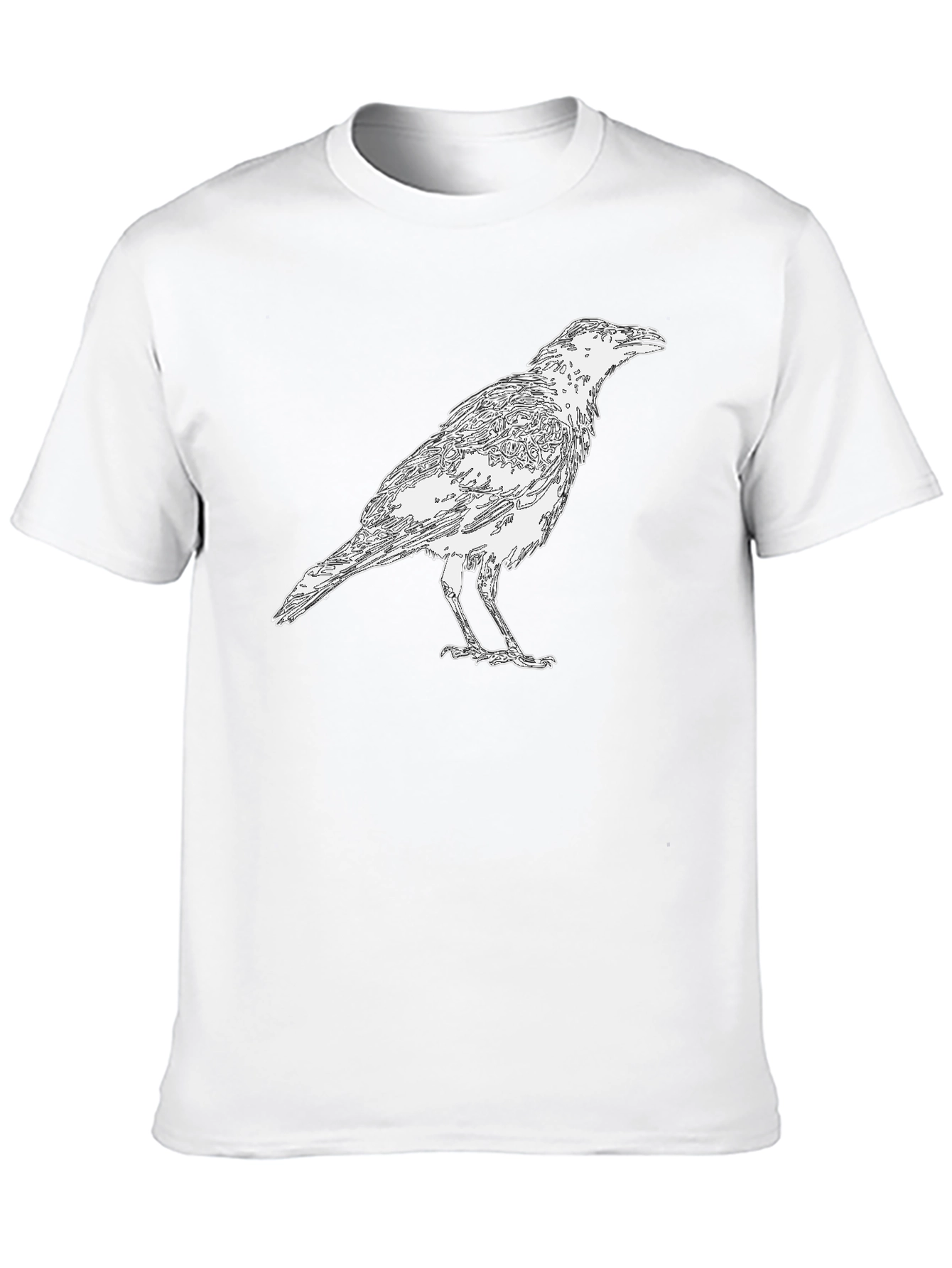 Black Raven Graphic Black T-Shirt view 10