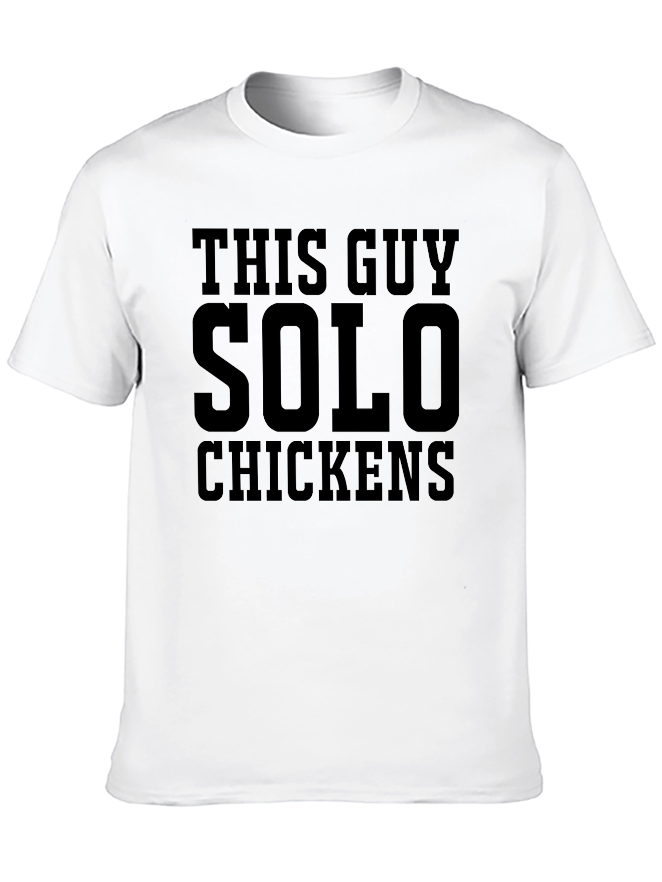 Black This Guy Solo Chickens Graphic T-Shirt view 10