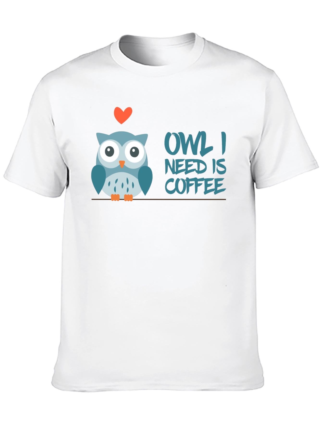 Black Owl I Need is Coffee T-Shirt view 10