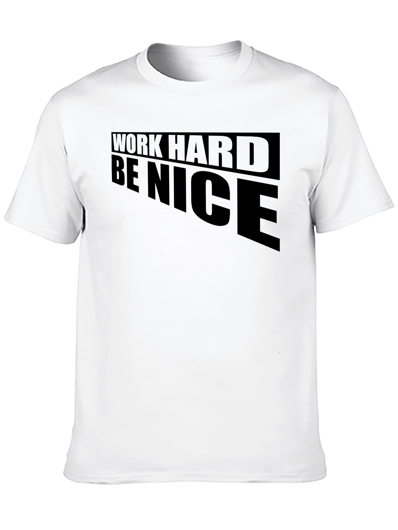 Black Work Hard Be Nice Graphic T-Shirt view 10