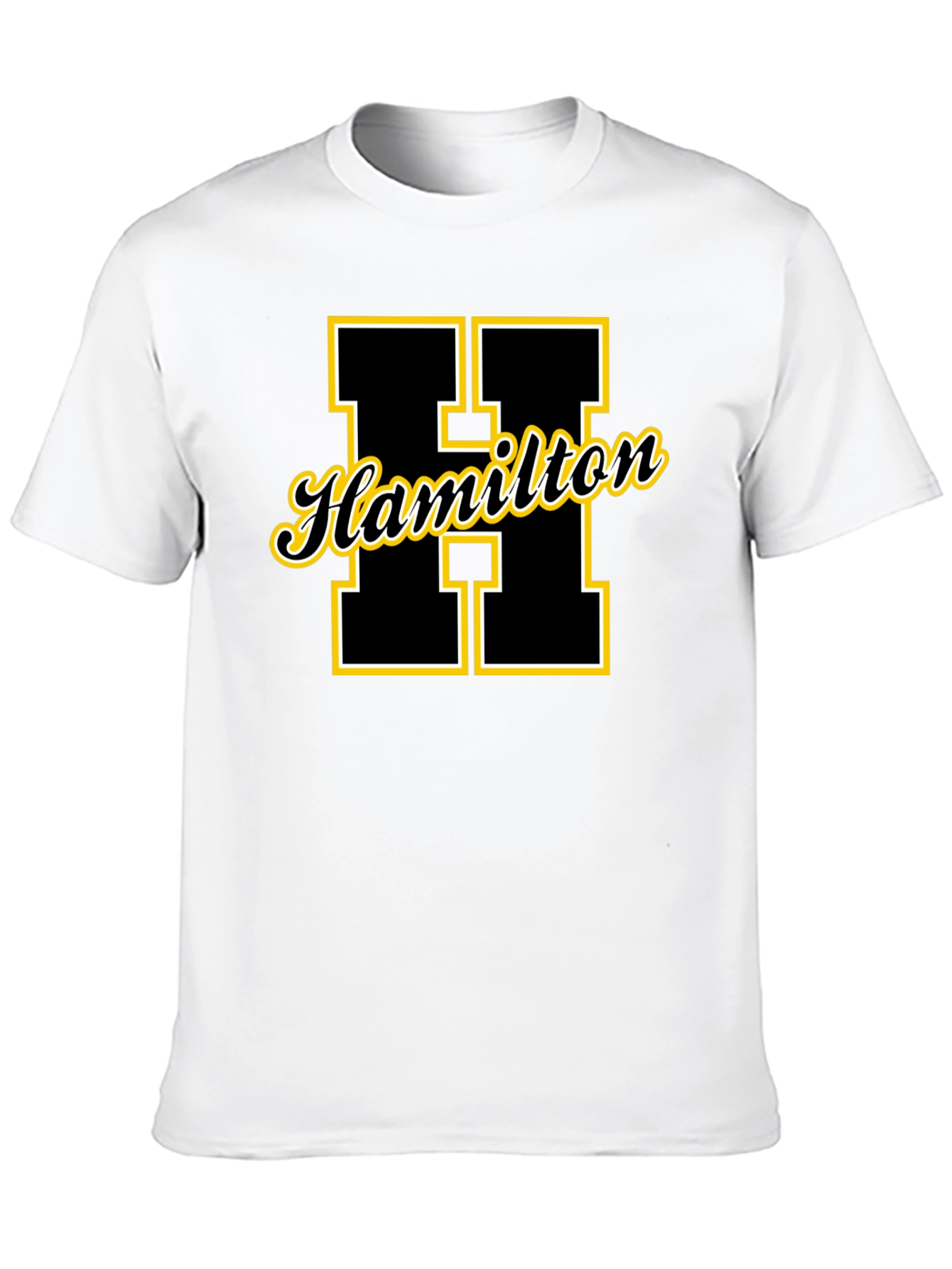 Black Hamilton Varsity Letter T-Shirt - Black view 10