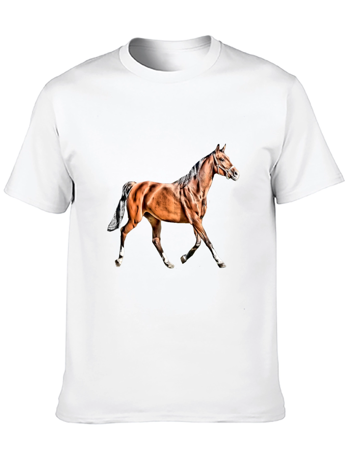 Black Horse Graphic Black T-Shirt view 10