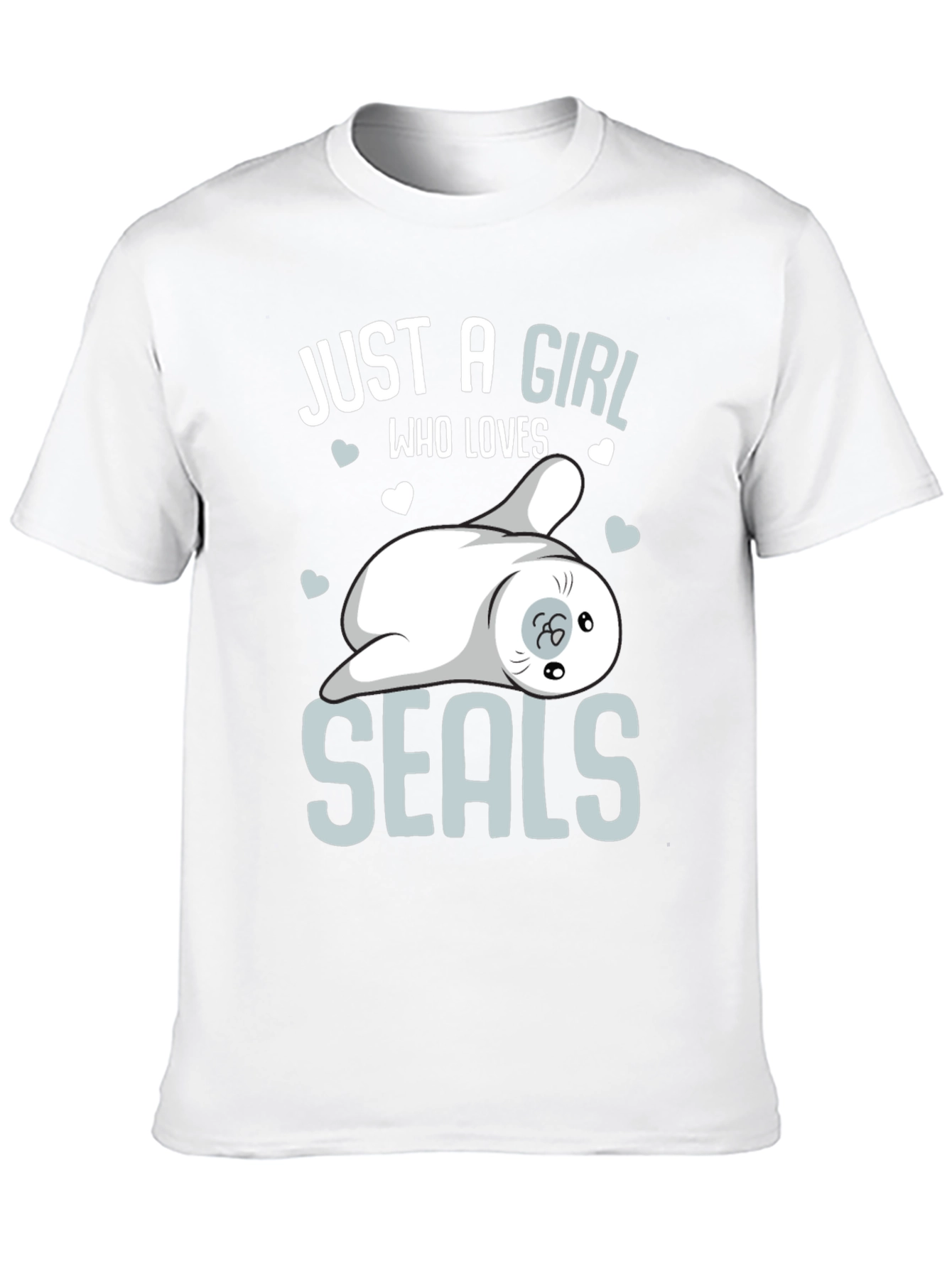Black Girl Loves Seals T-Shirt - Cute Animal Graphic Tee view 10