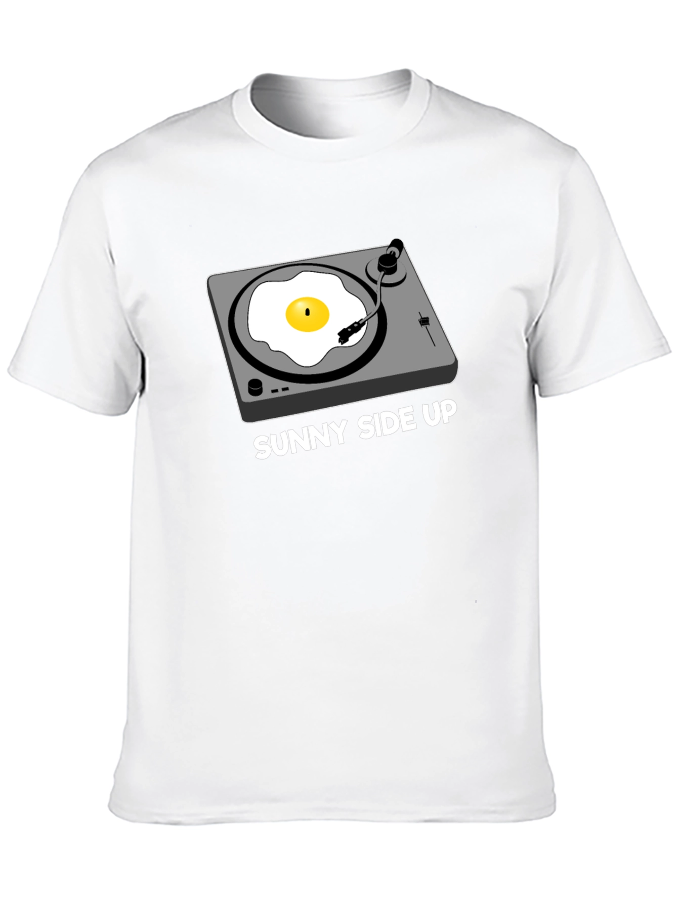 Black Sunny Side Up Turntable Graphic Tee view 10