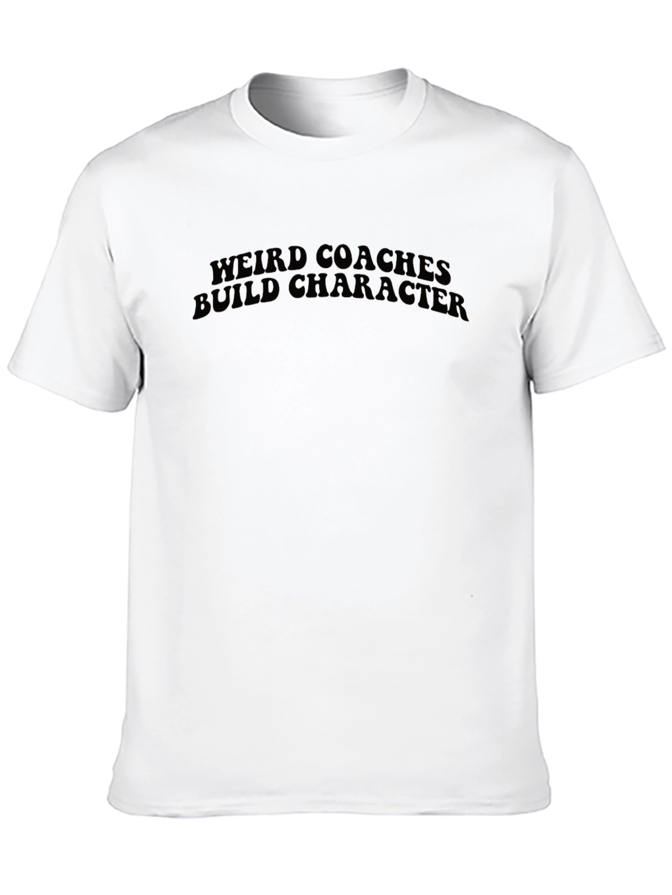 Black Weird Coaches Build Character Black T-Shirt view 10