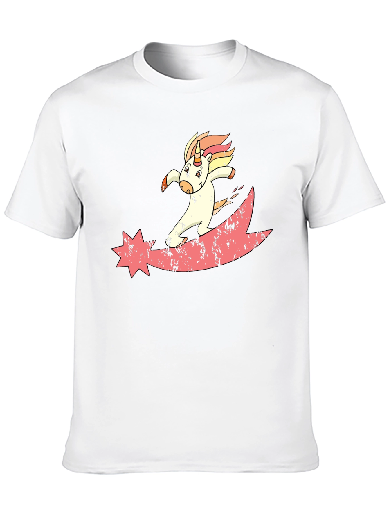 Black Unicorn Comet T-Shirt - Black Graphic Tee view 10