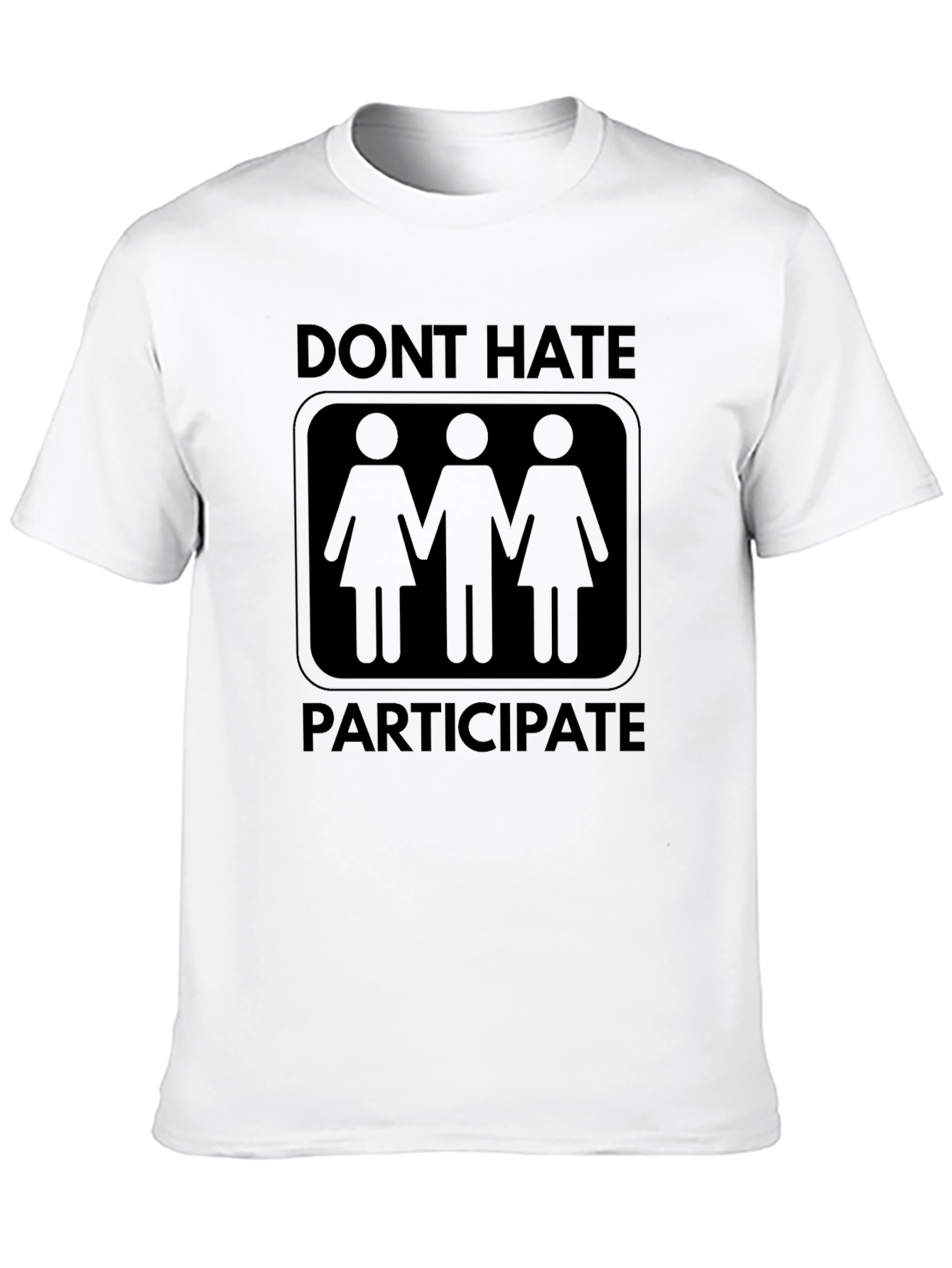 Black Don't Hate Participate Graphic Tee view 10